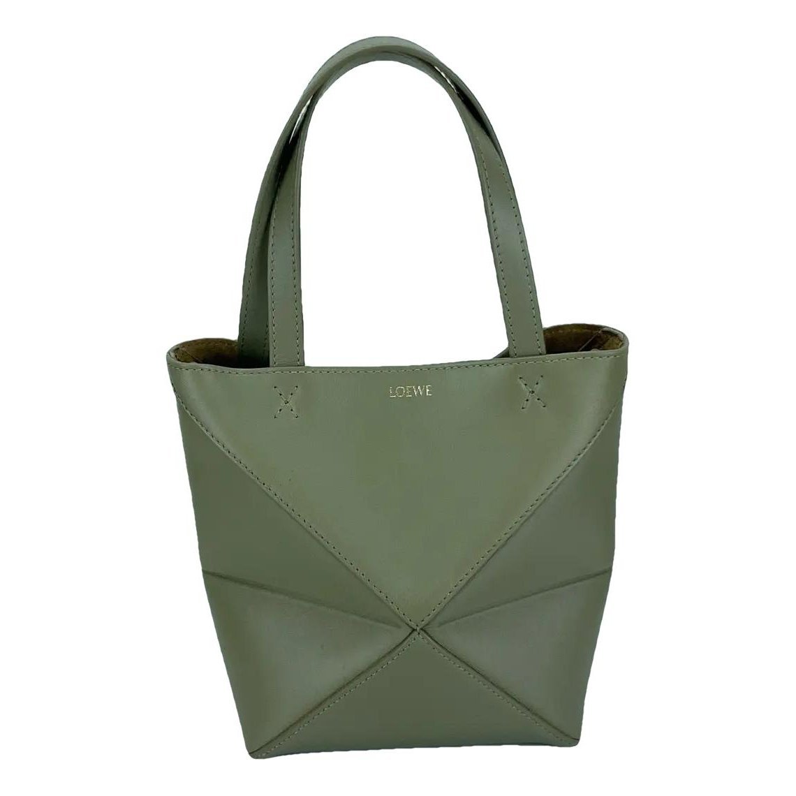 Puzzle Fold leather handbag