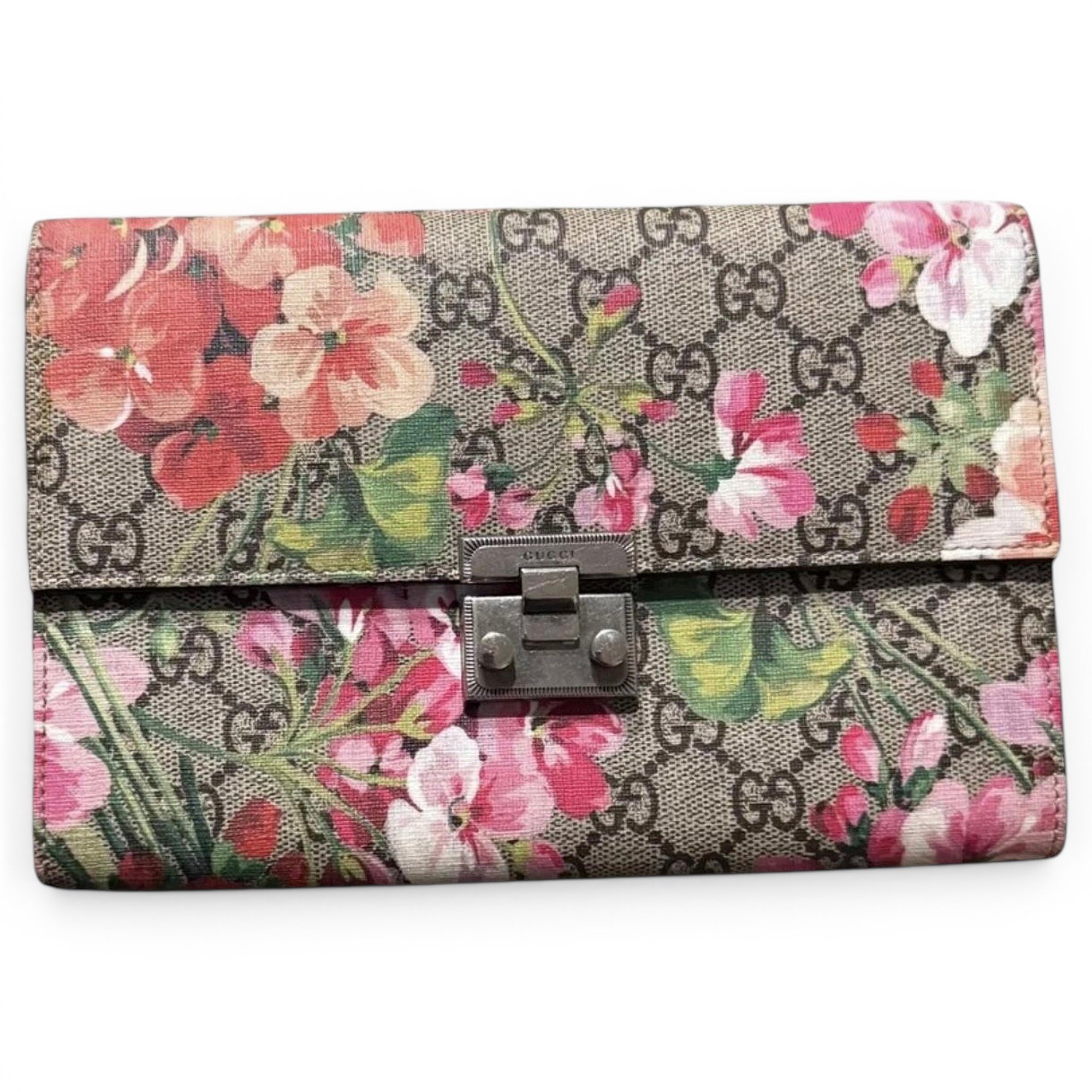 Leather clutch bag