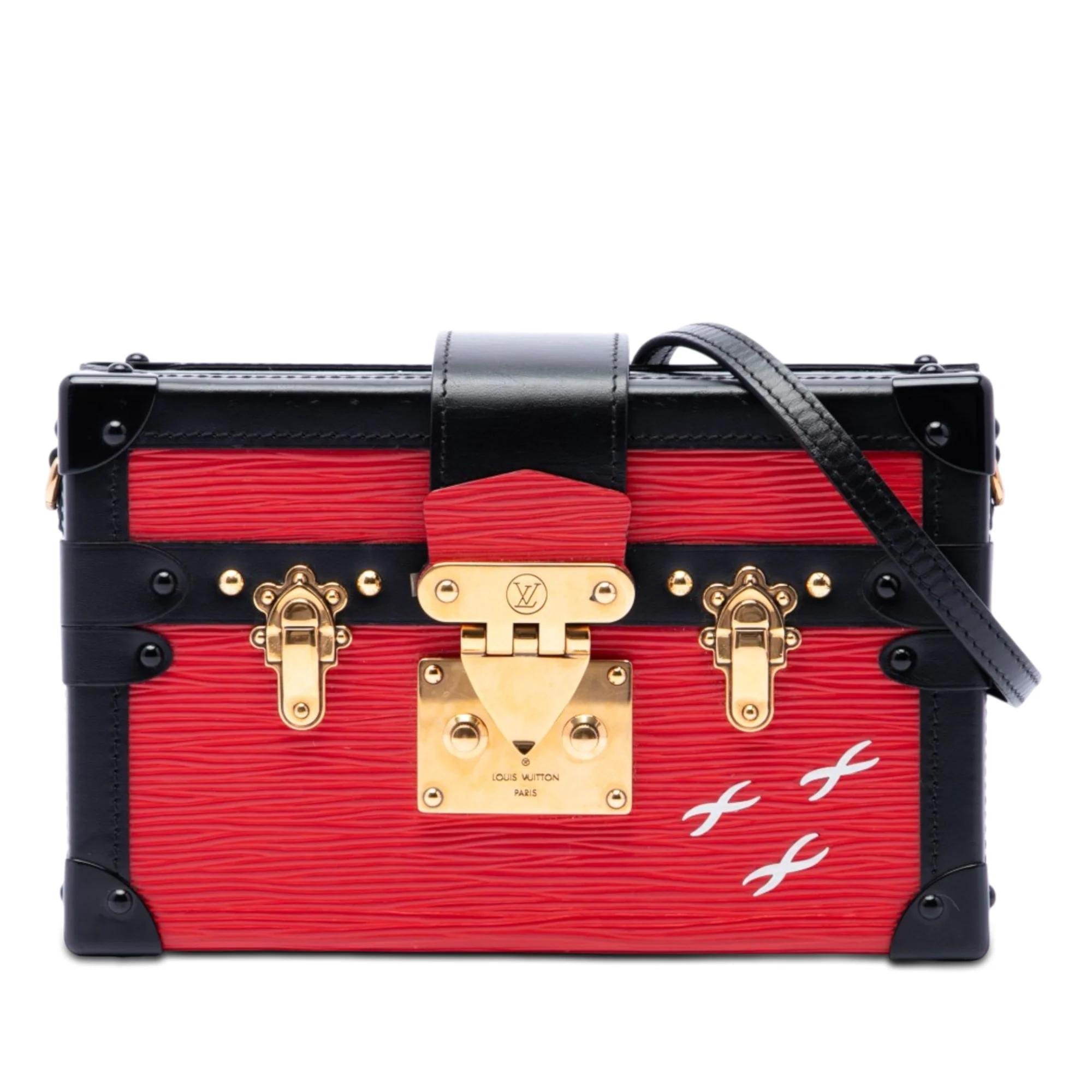 Petite Malle leather handbag