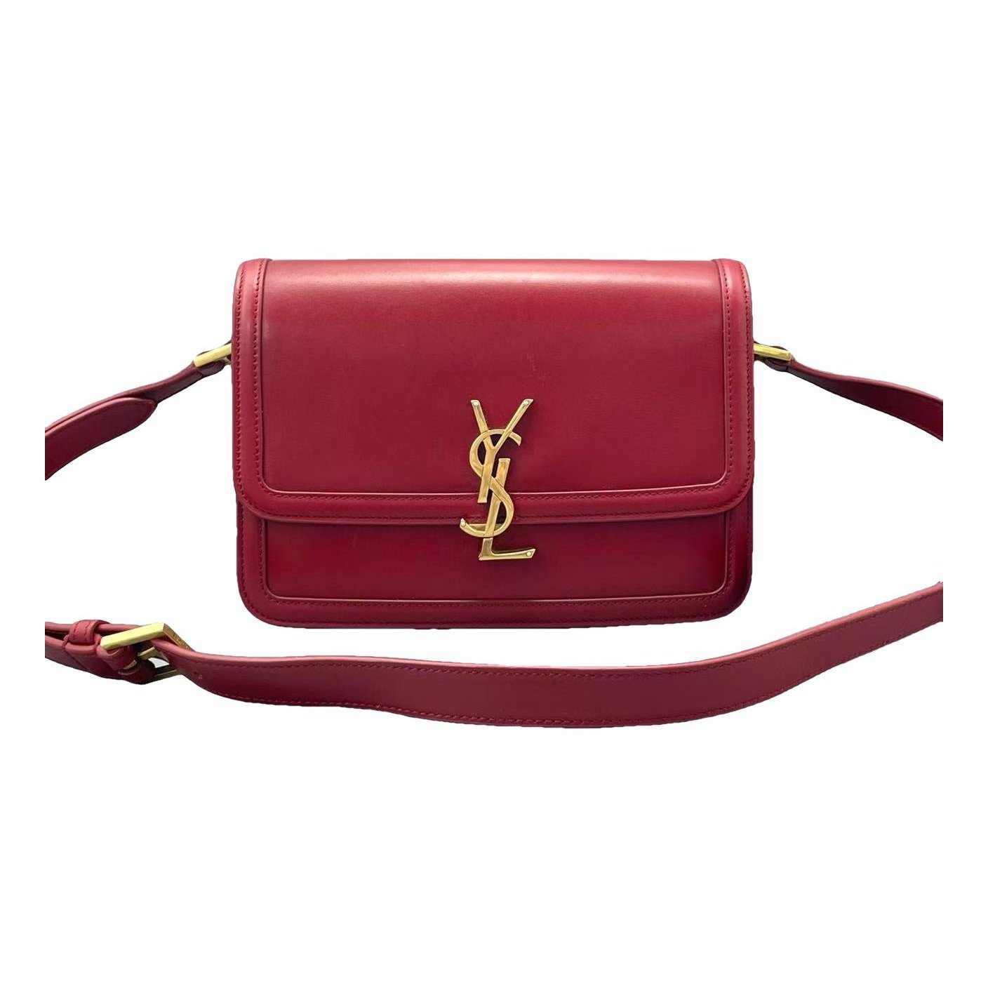 Solférino leather handbag