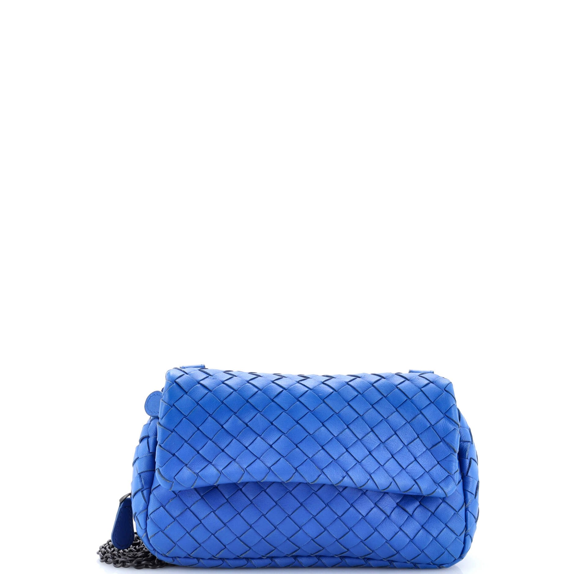 Bottega Veneta Expandable Chain Crossbody Bag Intrecciato Nappa Small