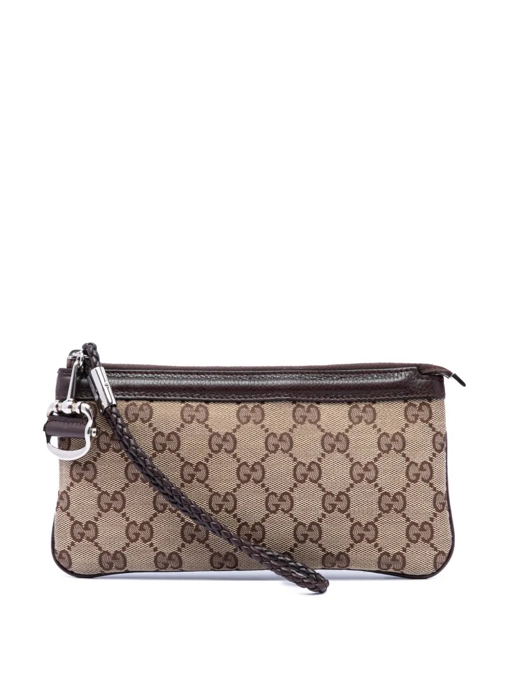 2000-2015 GG Canvas Horsebit Wristlet Pochette clutch bag