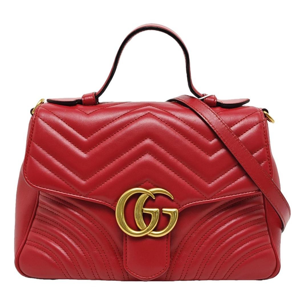 GG Marmont Flap leather handbag