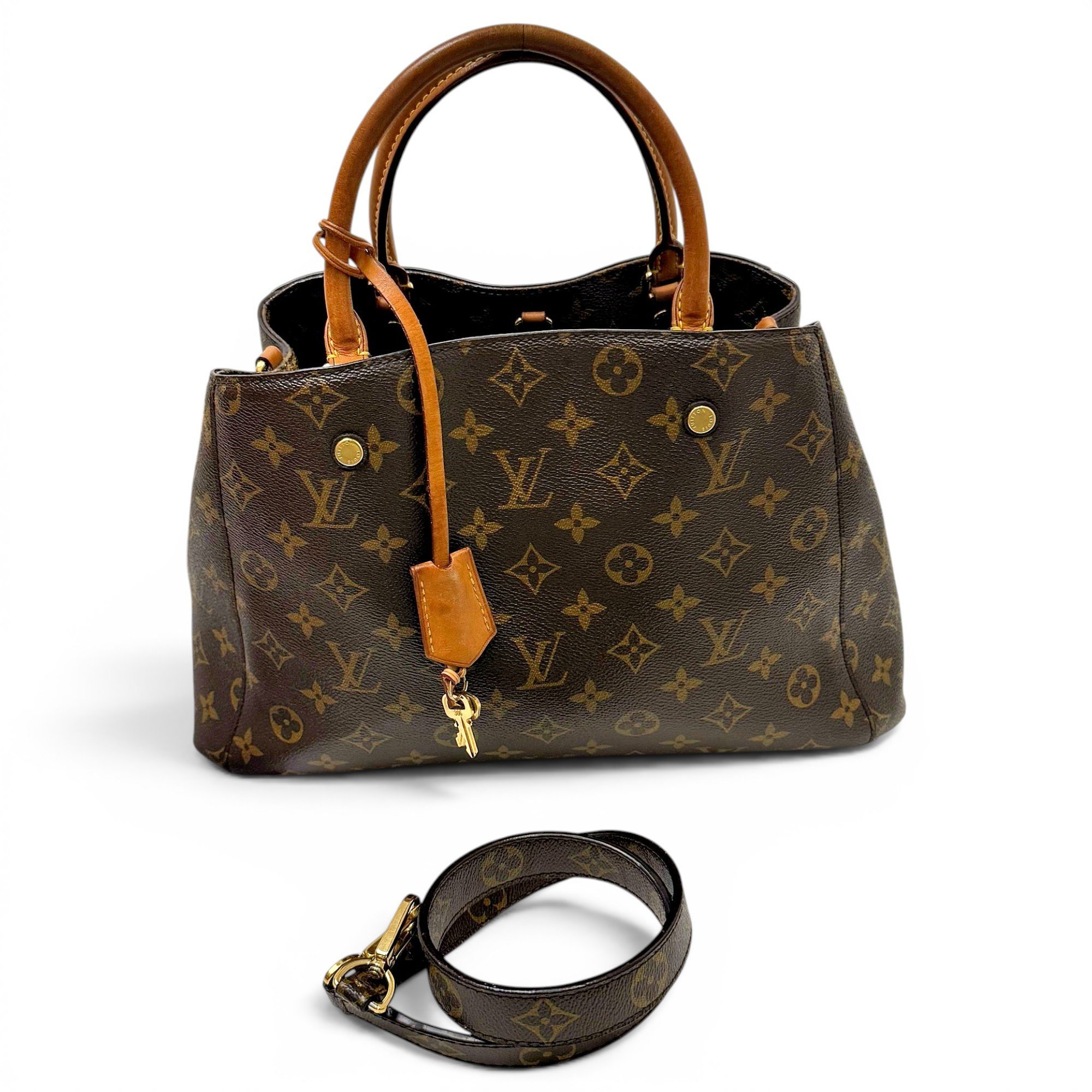 Louis Vuitton Montaigne leather handbag