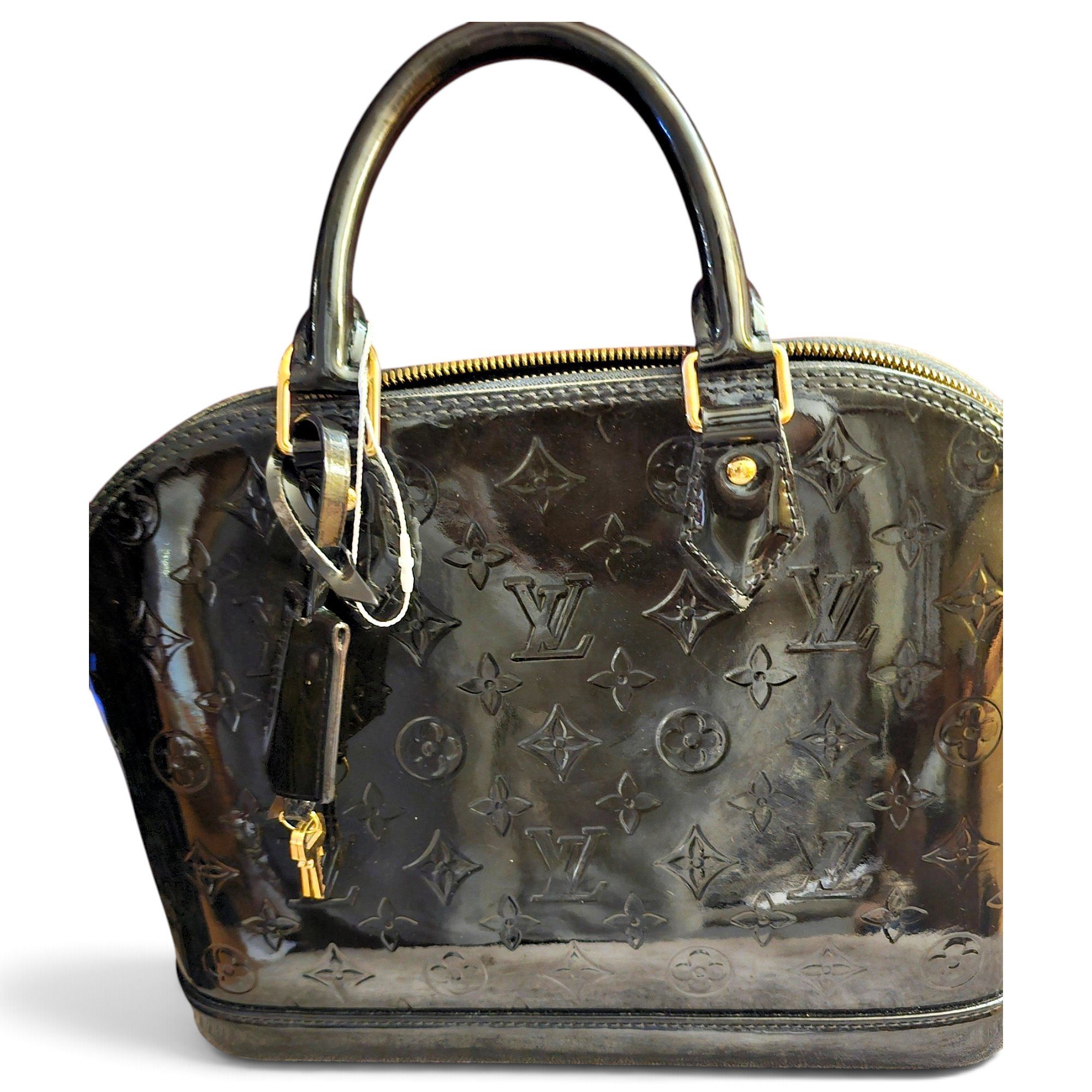 Alma patent leather handbag