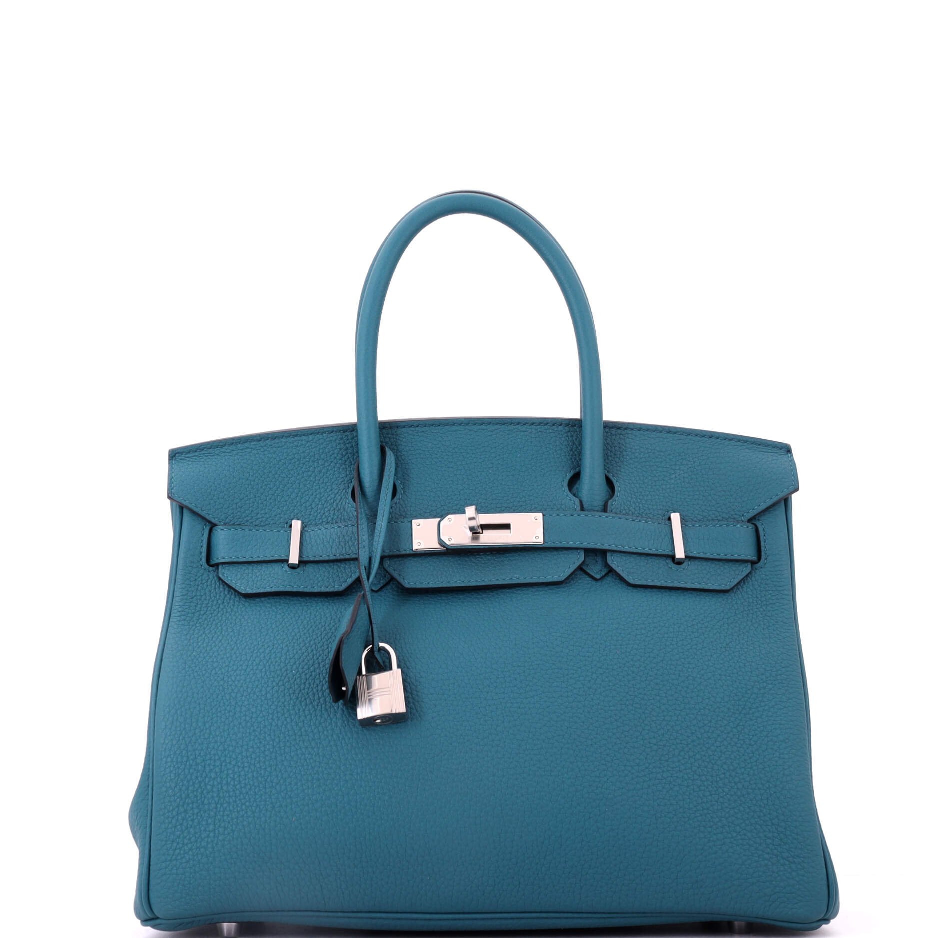 Birkin Handbag Colvert Togo with Palladium Hardware 30