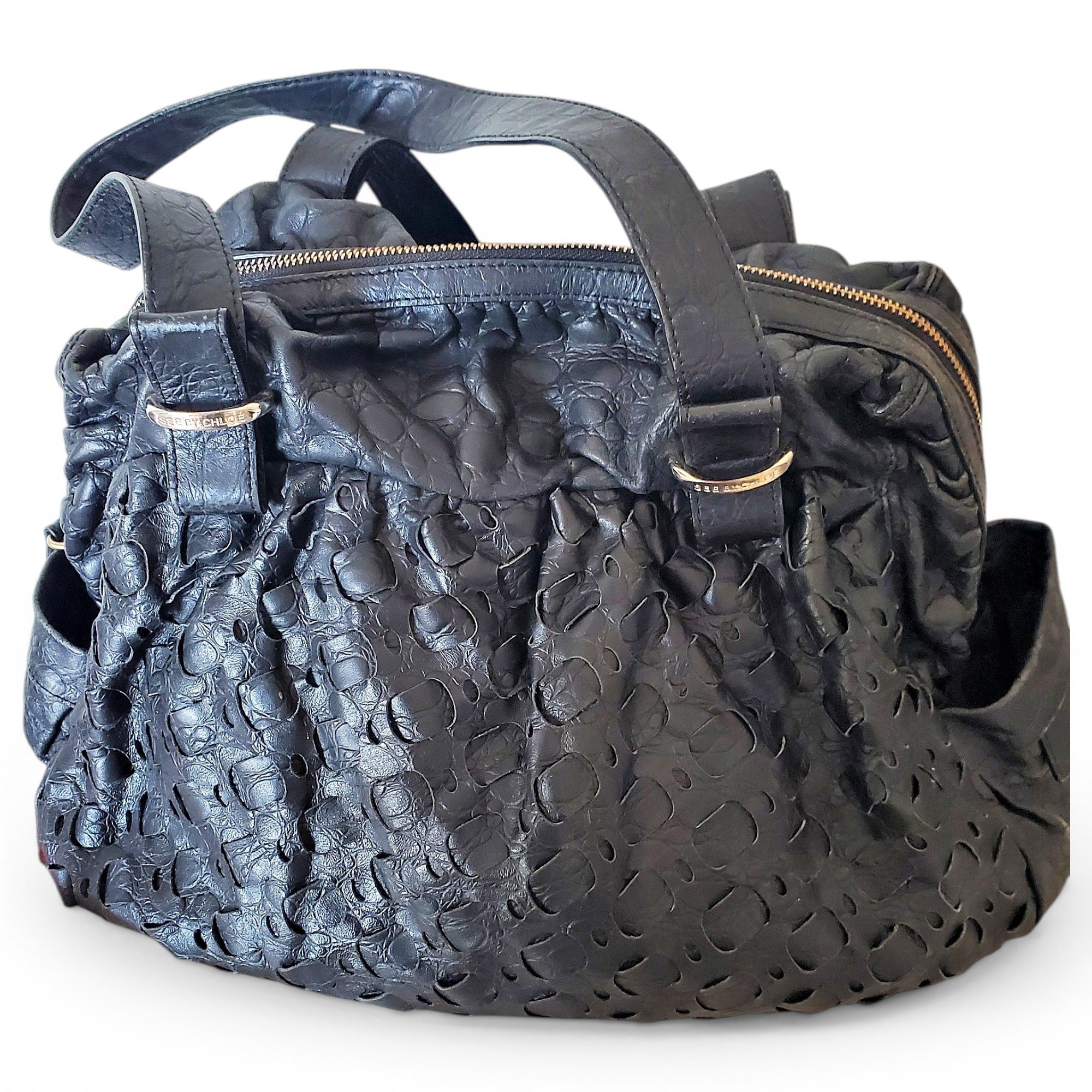 Leather handbag