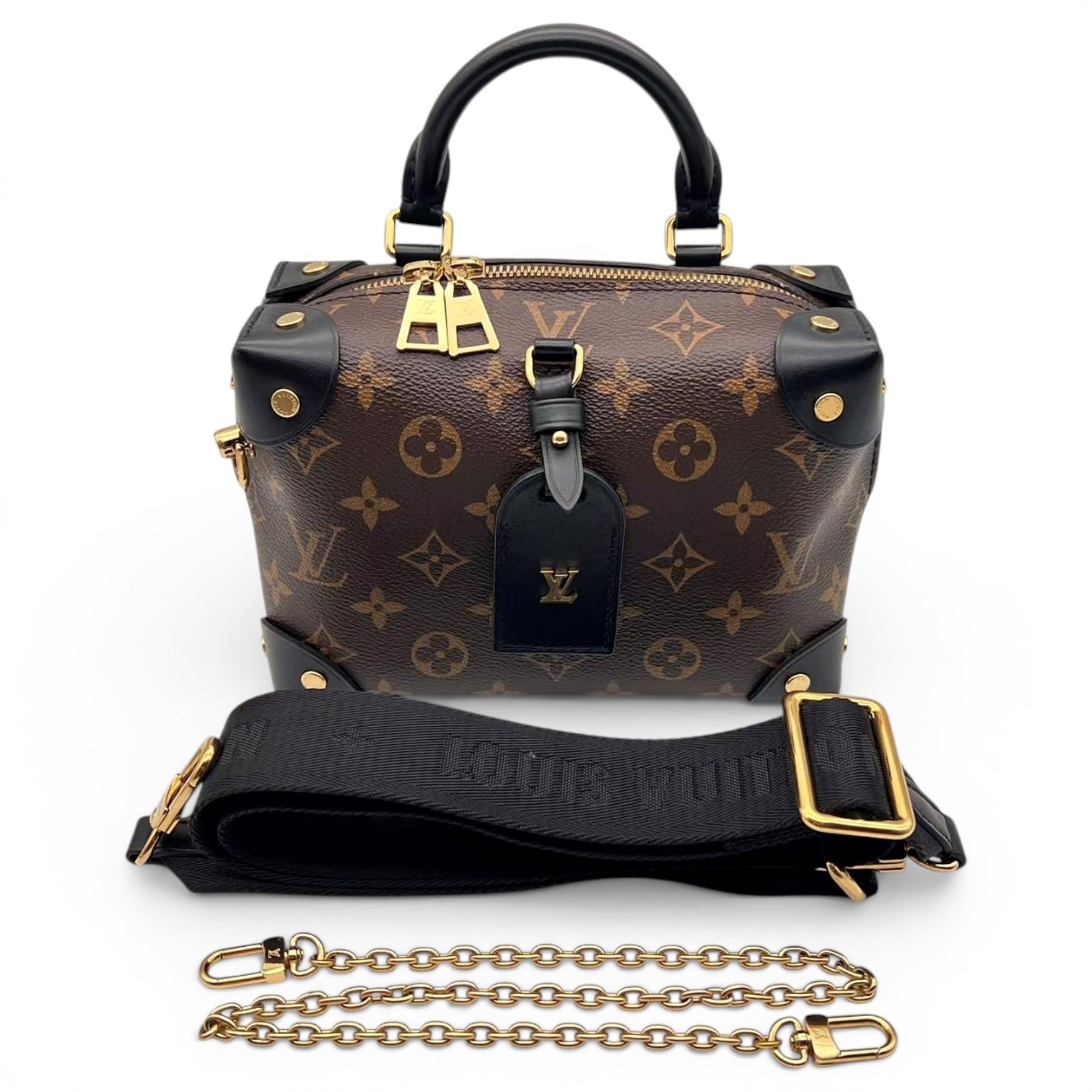 Petite Malle Souple leather handbag