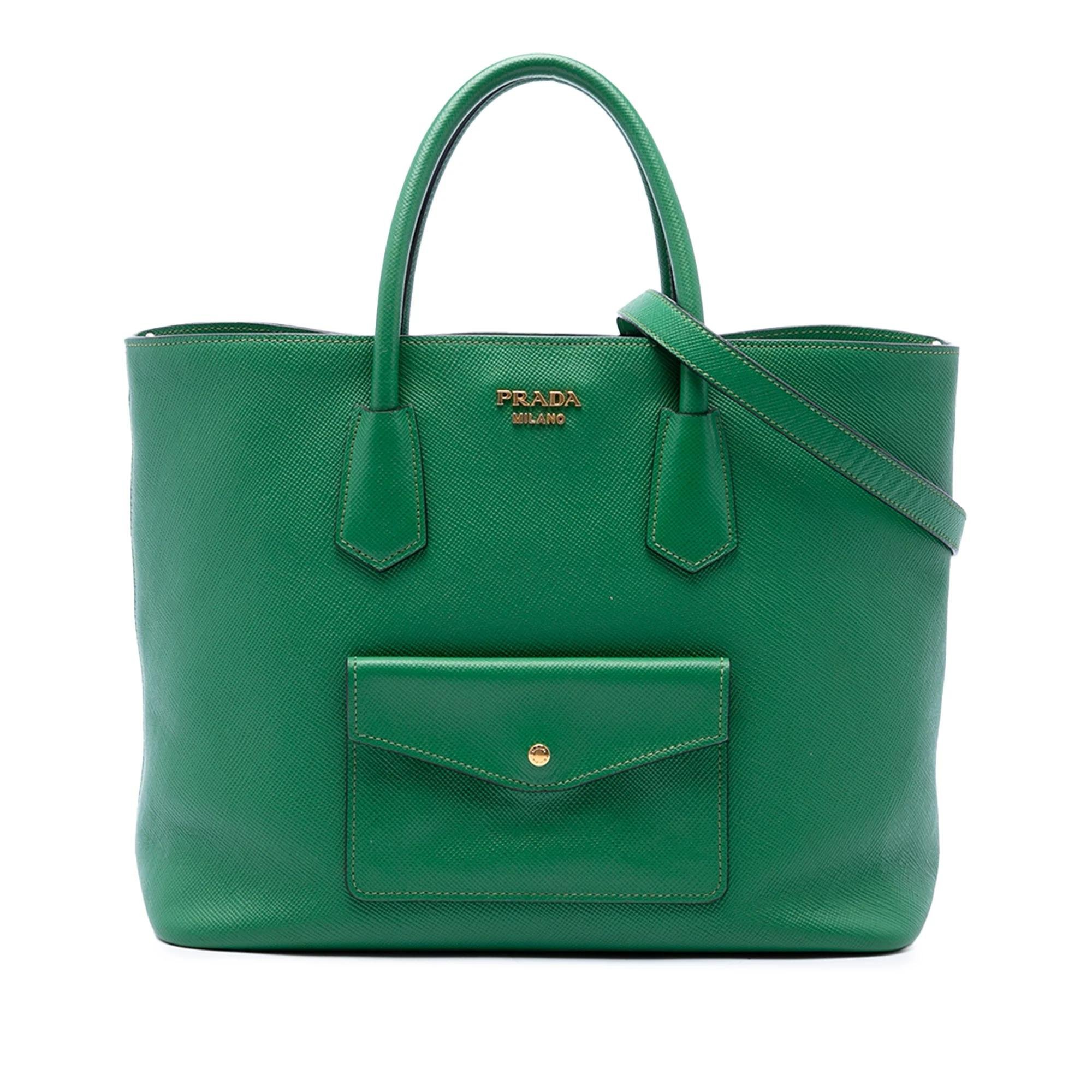 Prada Pocket leather handbag