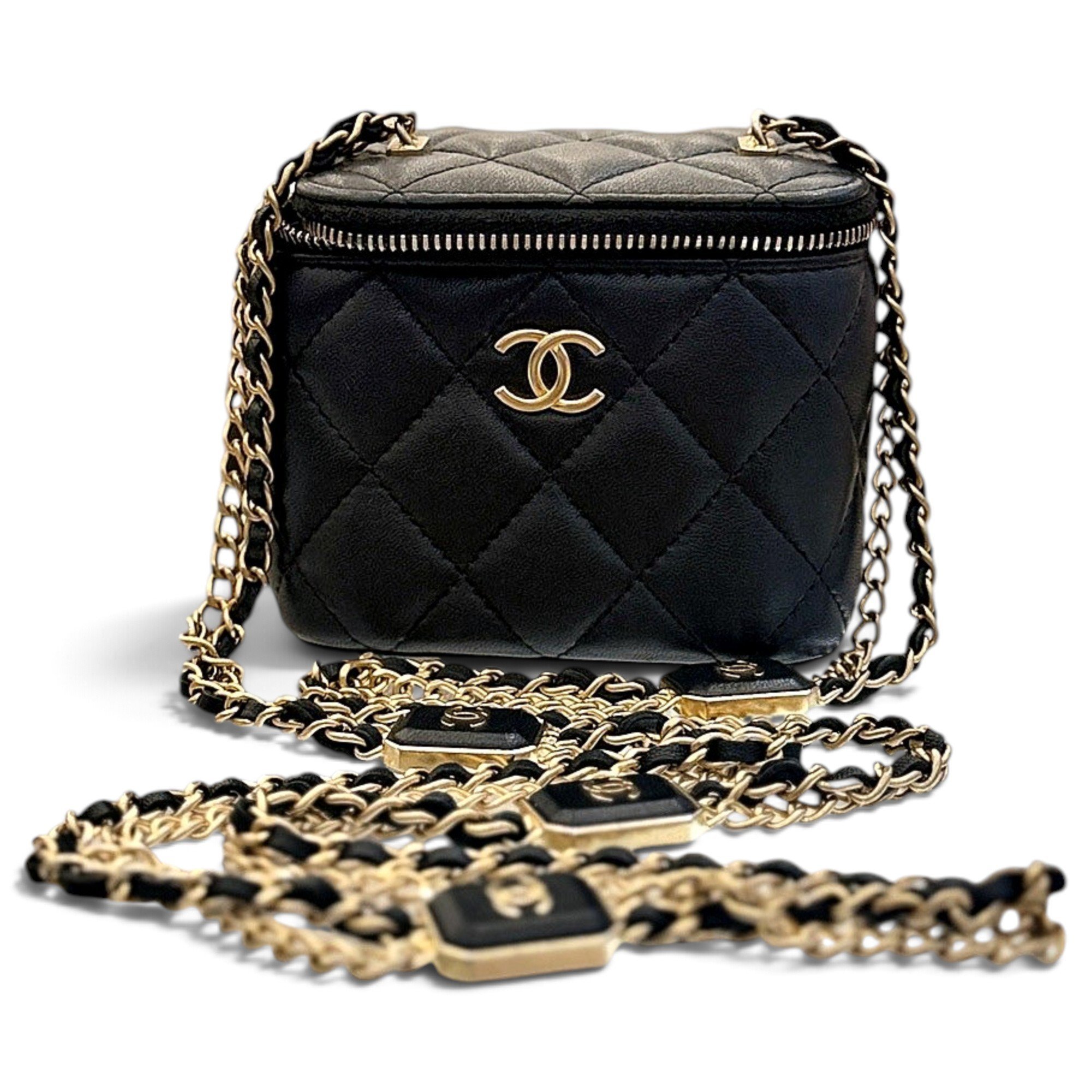 Trendy CC Vanity leather handbag
