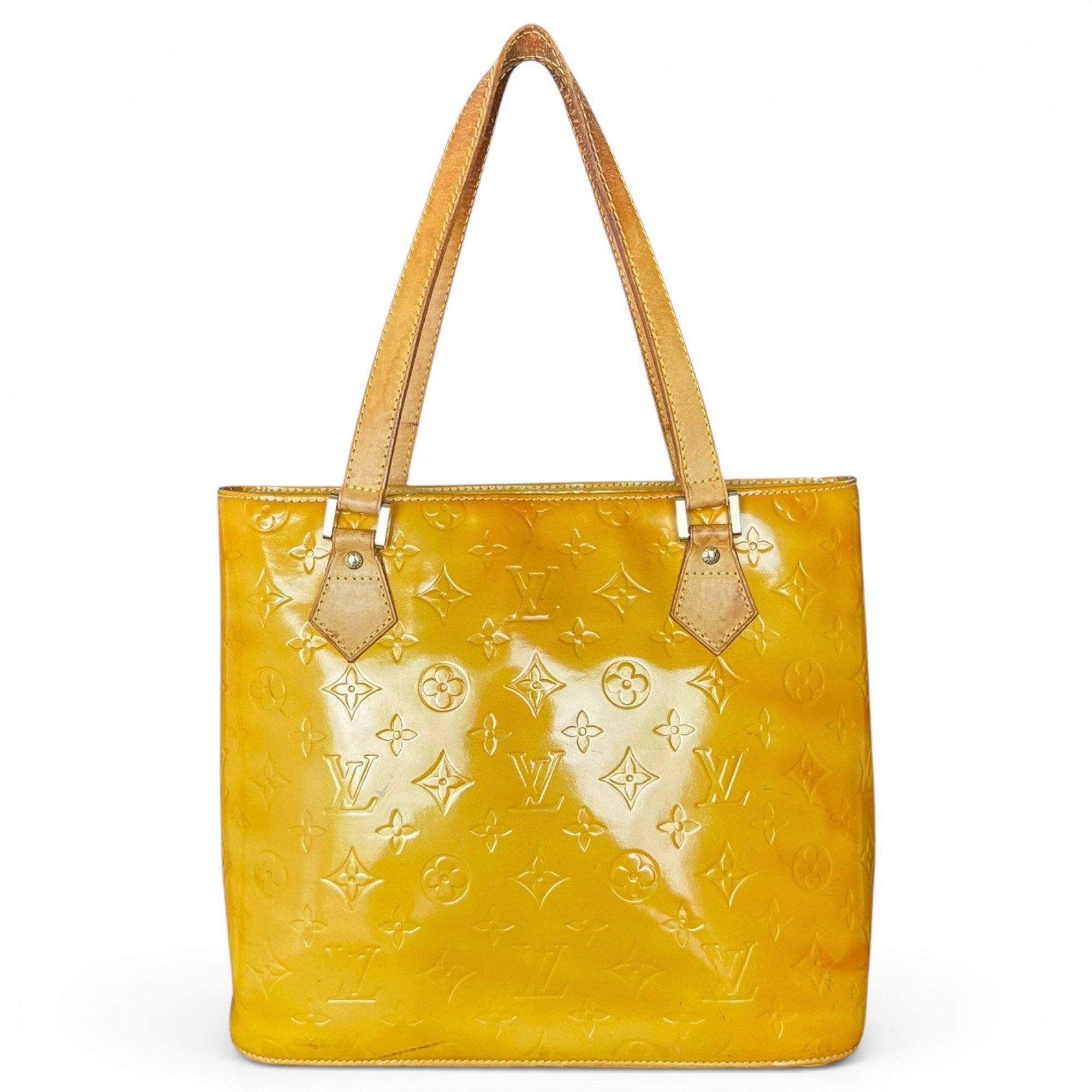 Houston patent leather handbag