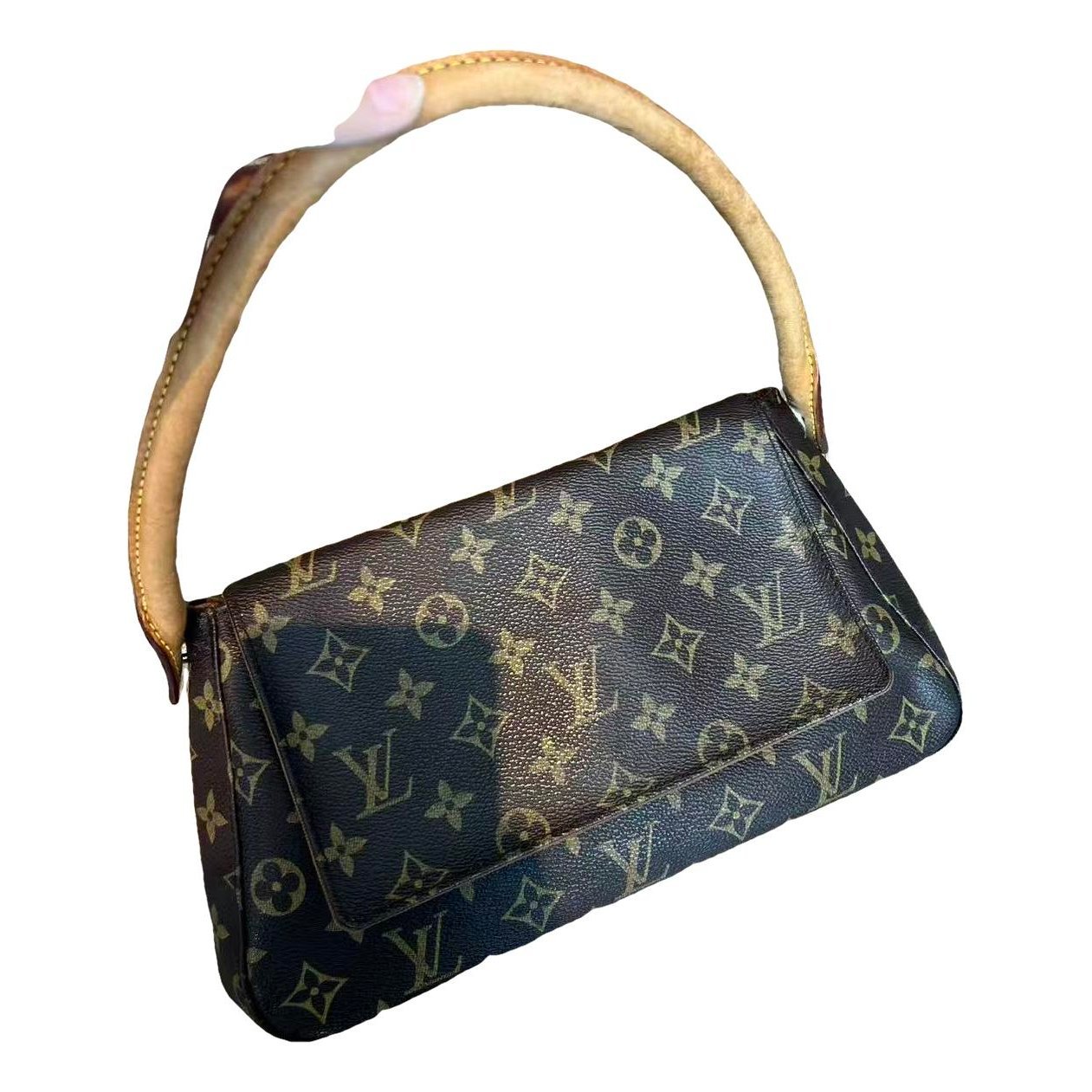 Loop leather handbag