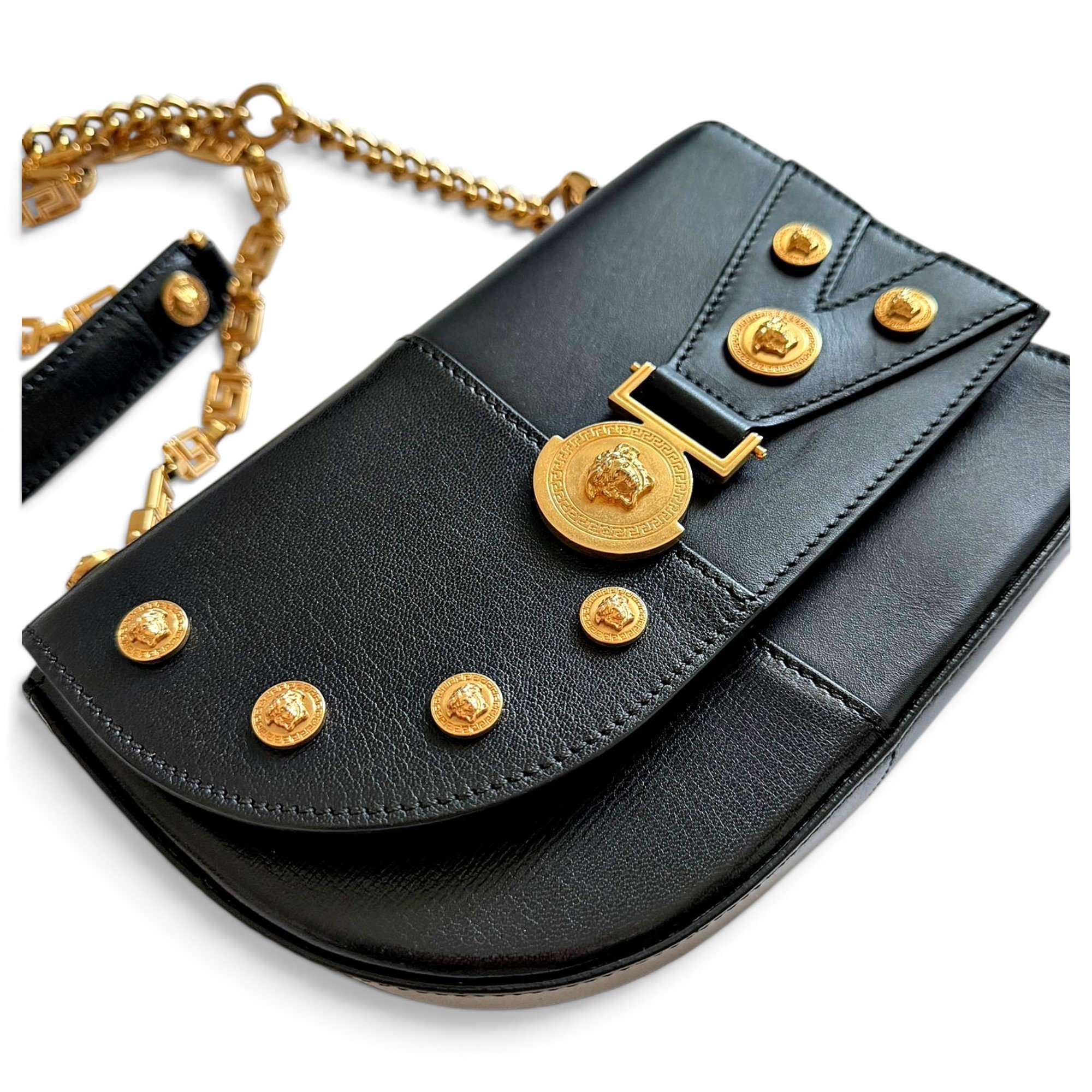 Icon leather crossbody bag