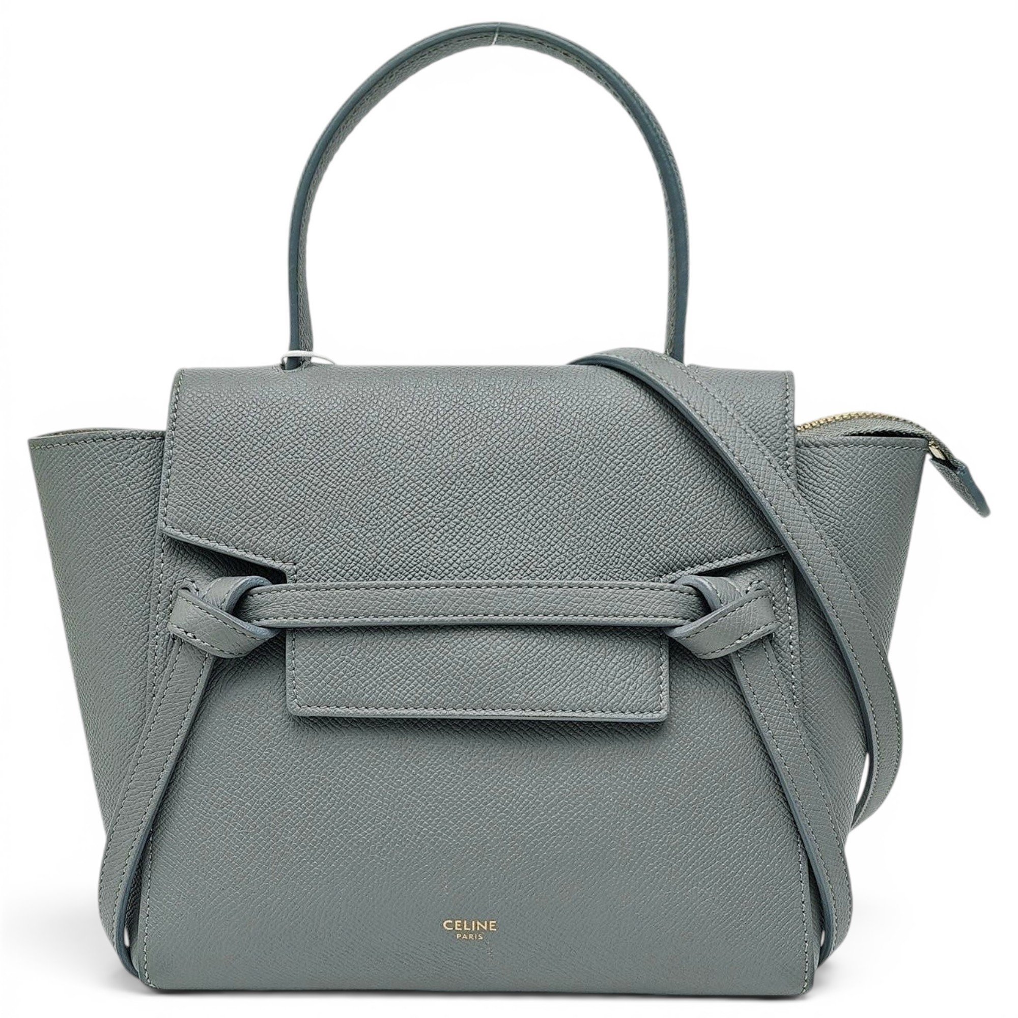 Belt leather handbag