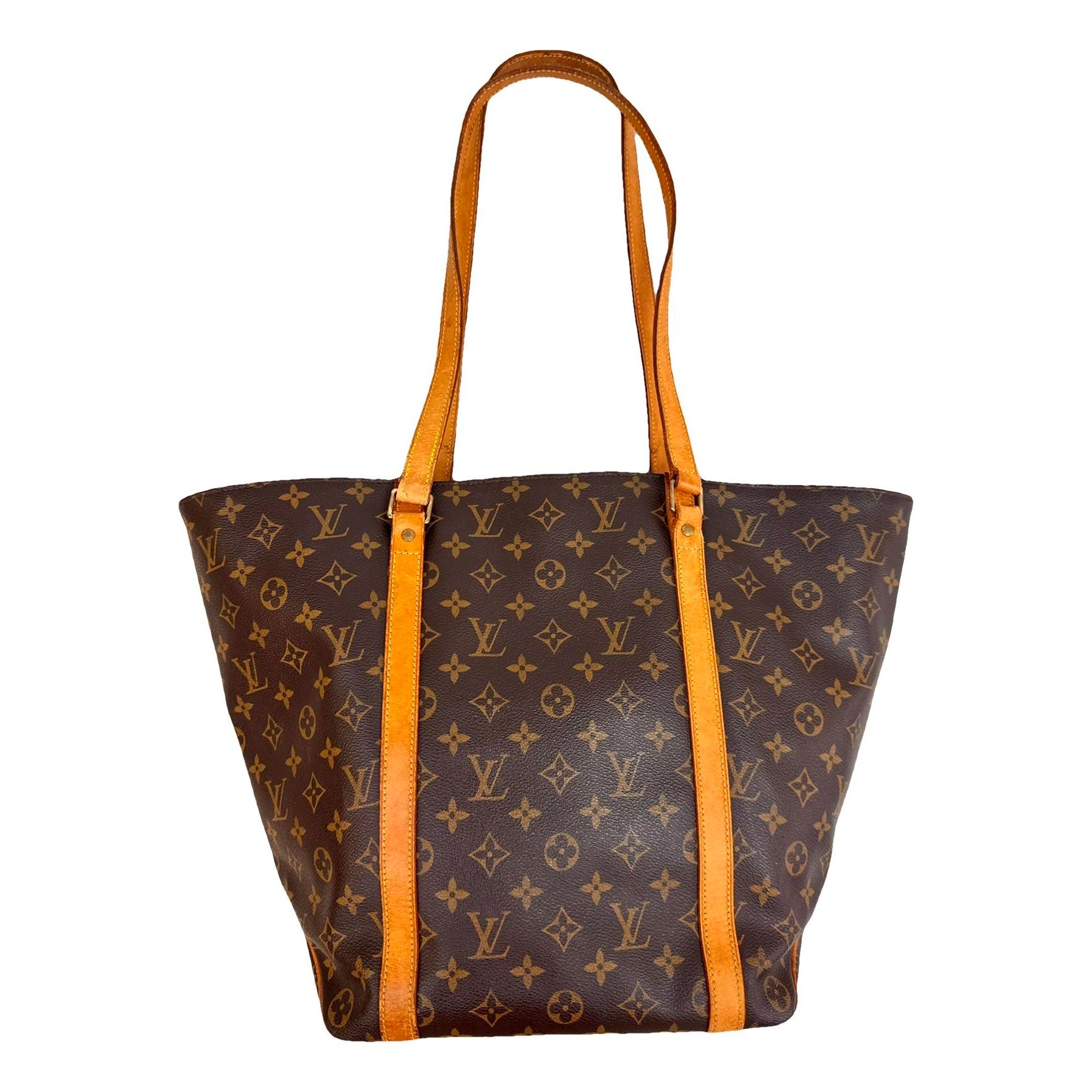 Shopping leather handbag