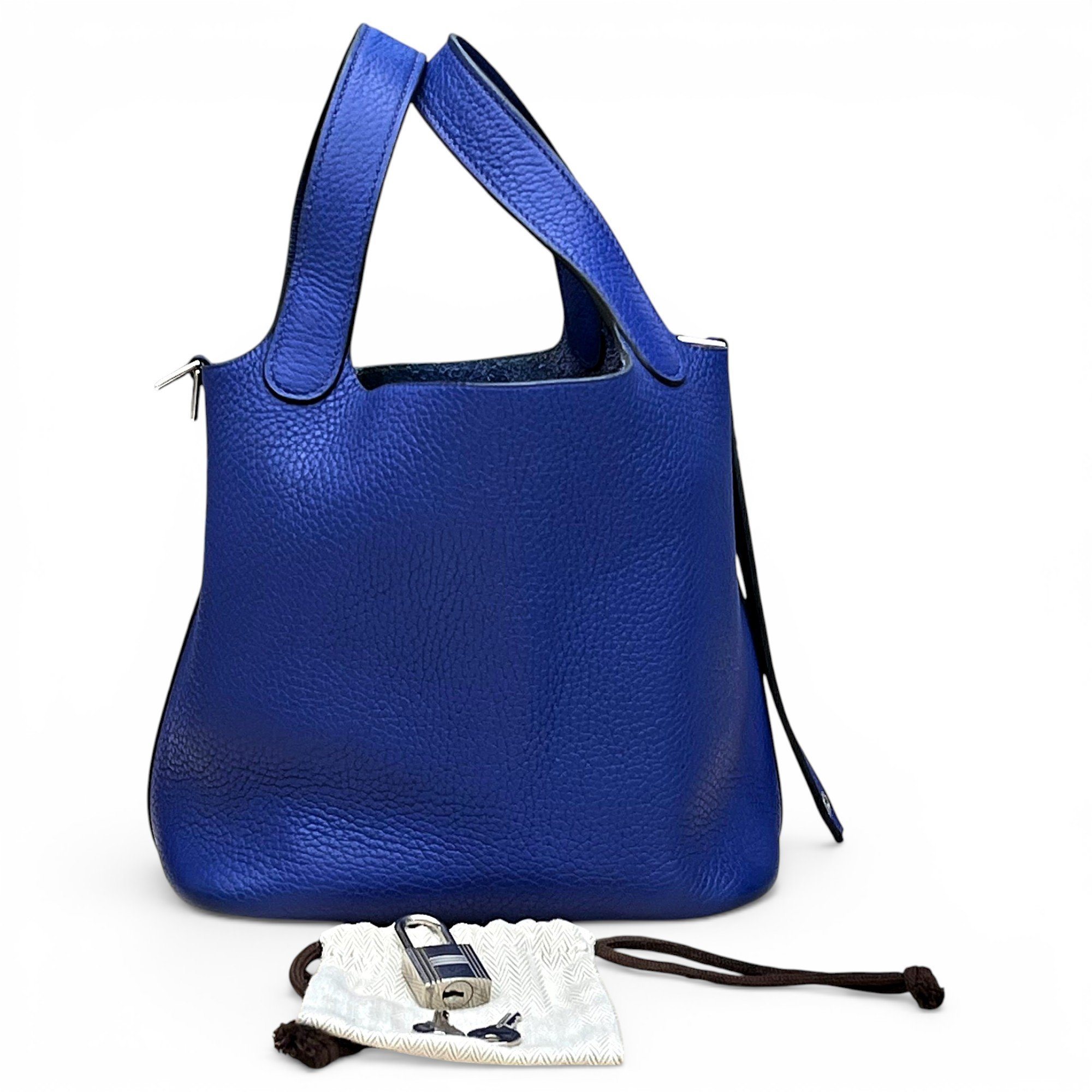 Picotin leather handbag
