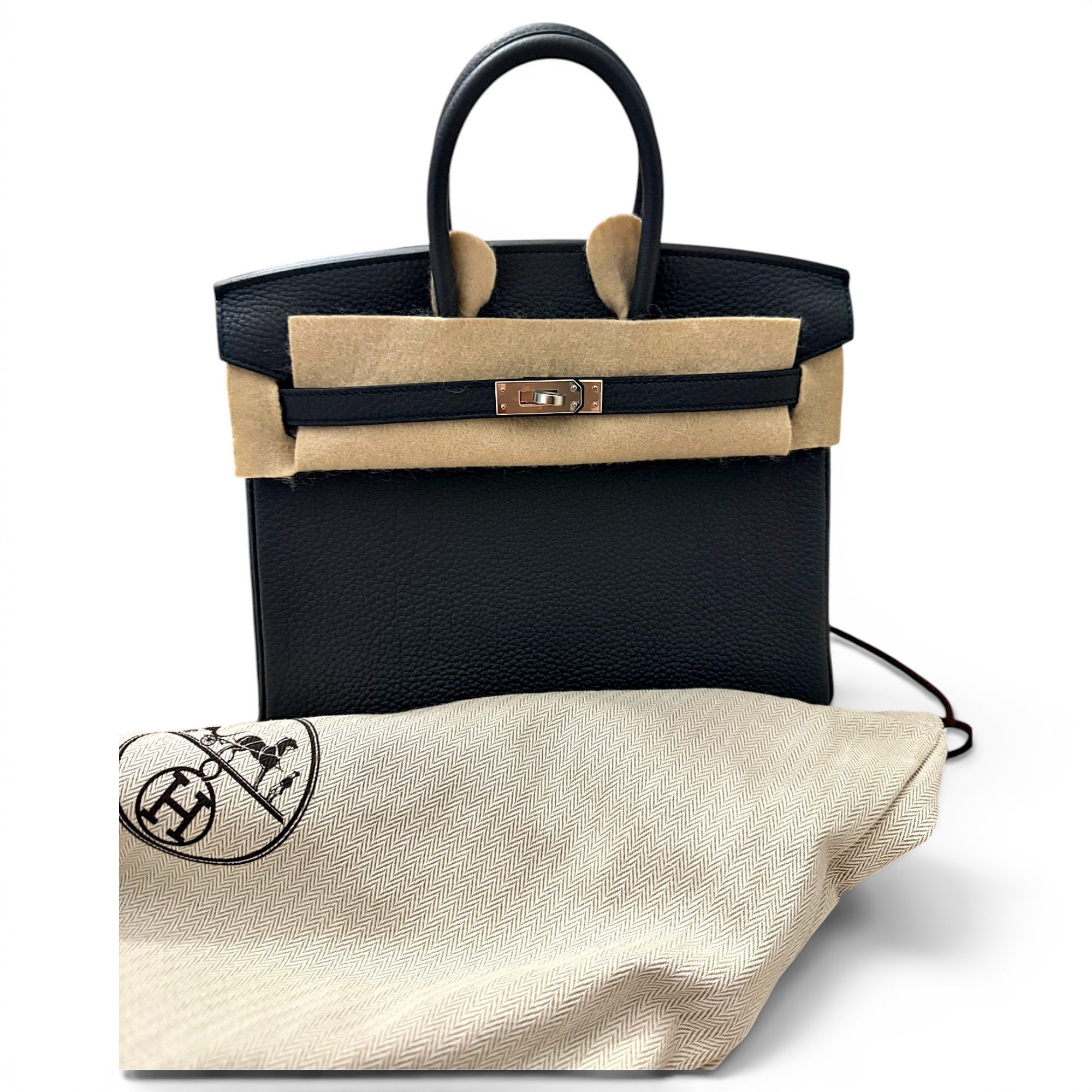 Birkin 25 leather handbag