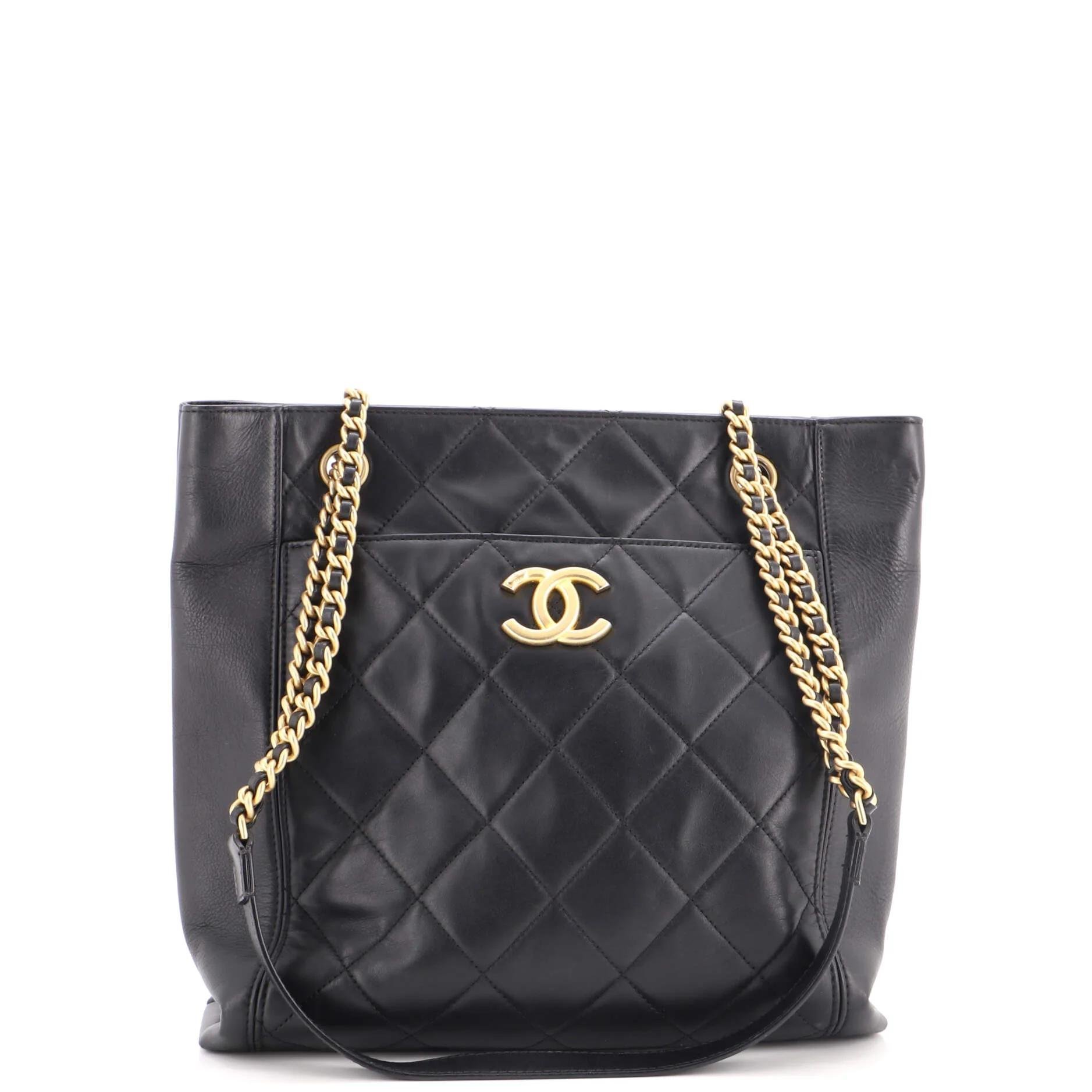 Classic CC Shopping leather tote