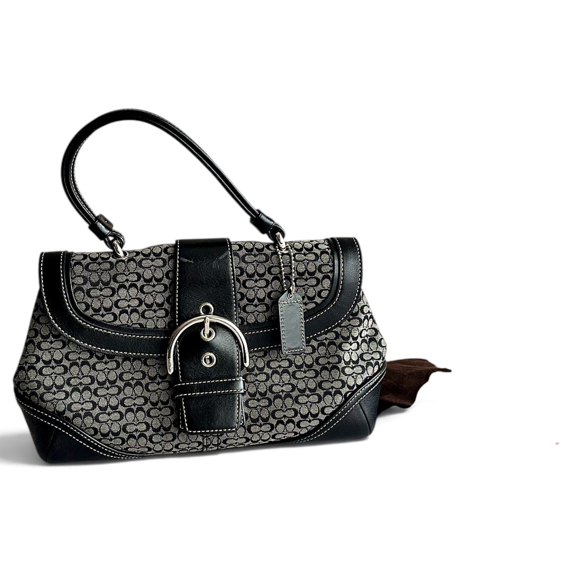 Signature Sufflette leather satchel