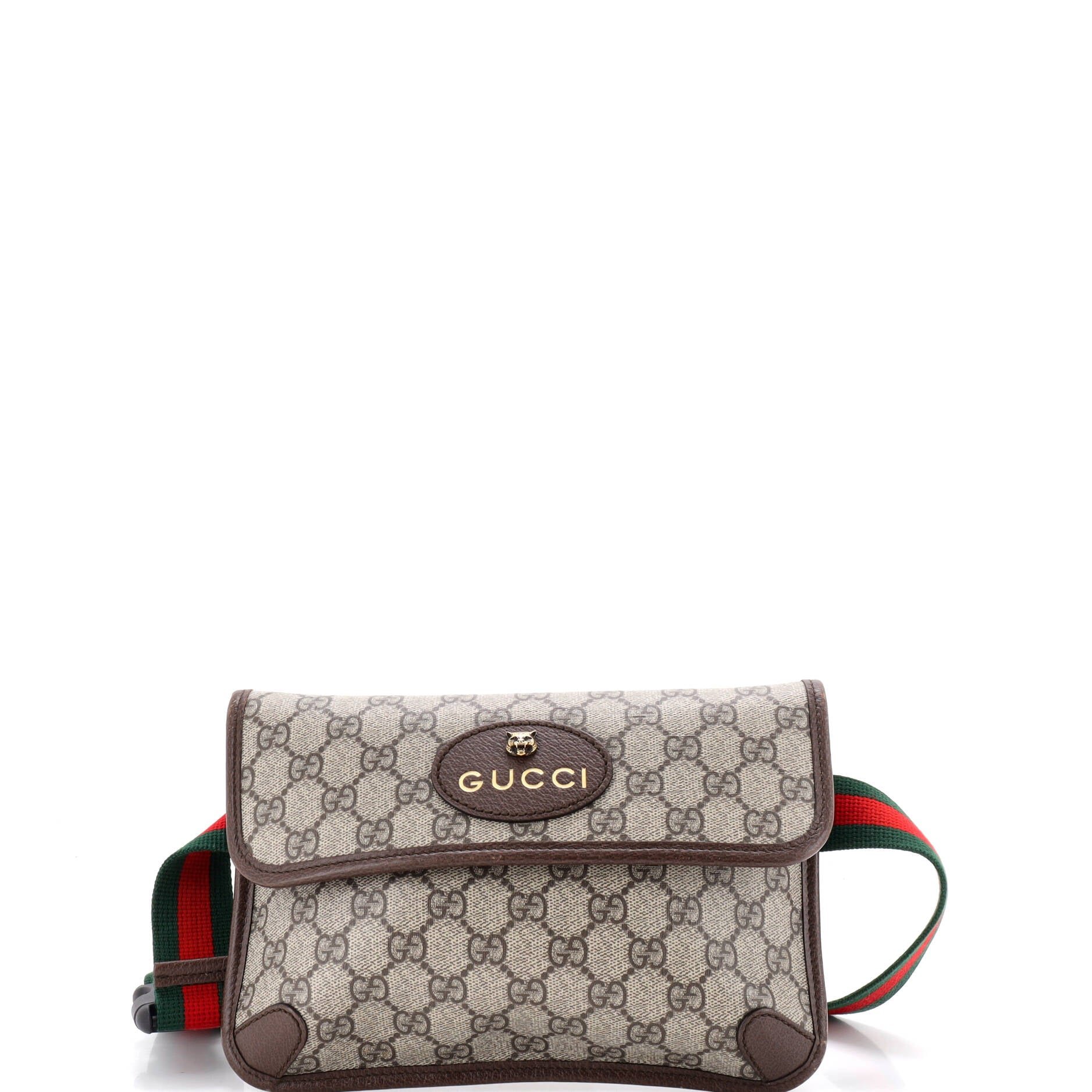 Neo Vintage Flap Belt Bag GG Coated Canvas