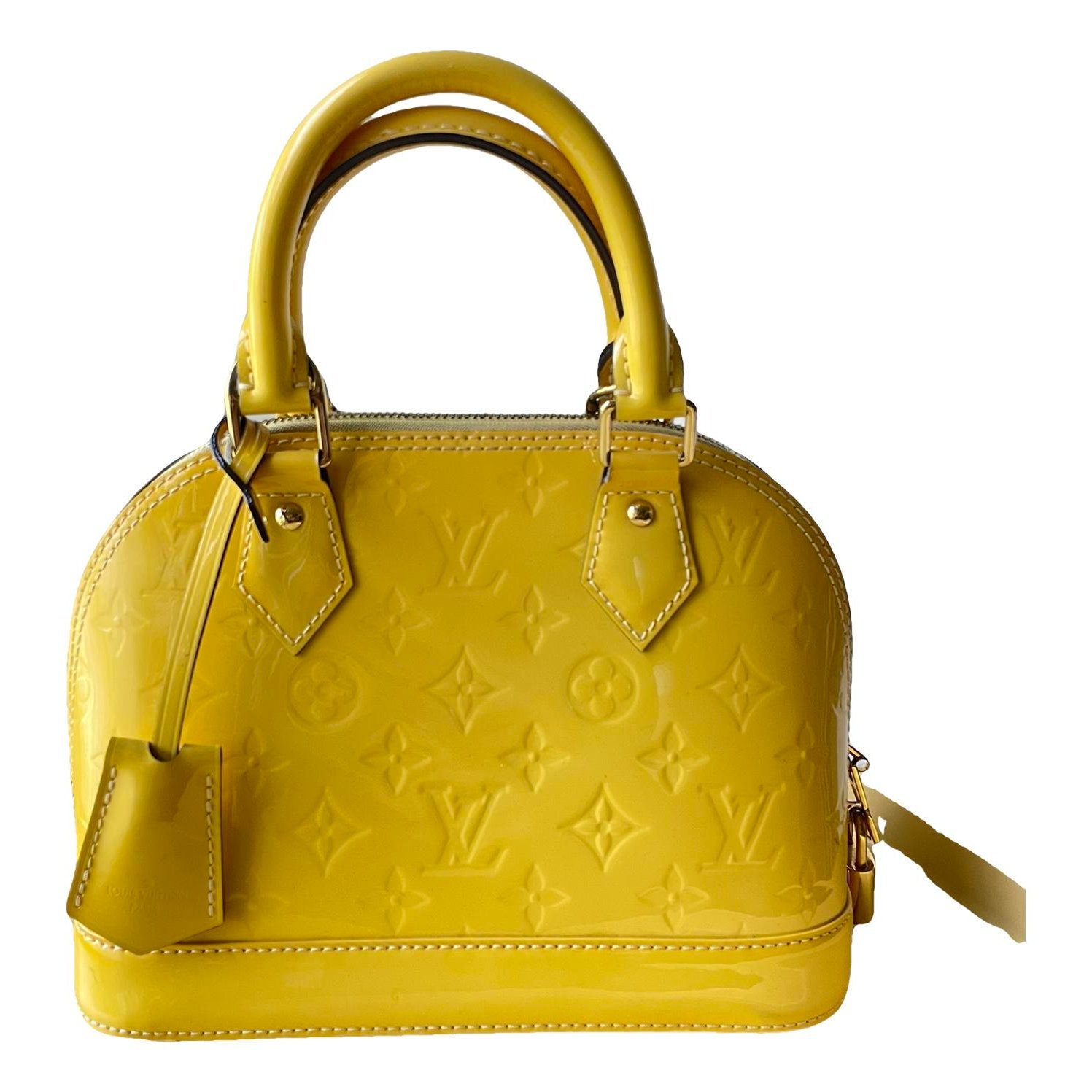 Alma BB patent leather handbag