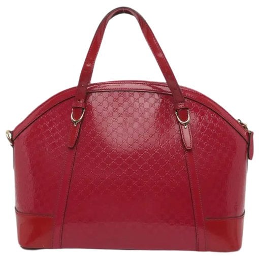 Patent leather tote