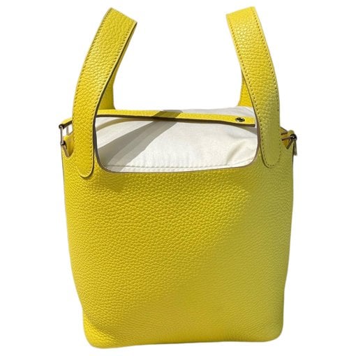 Picotin leather tote