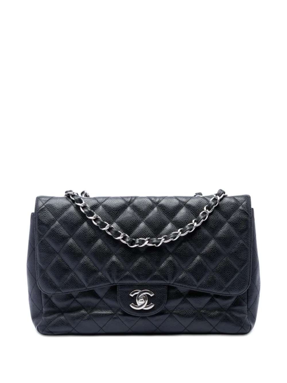 2014-2015 Jumbo Classic Caviar Single Flap shoulder bag