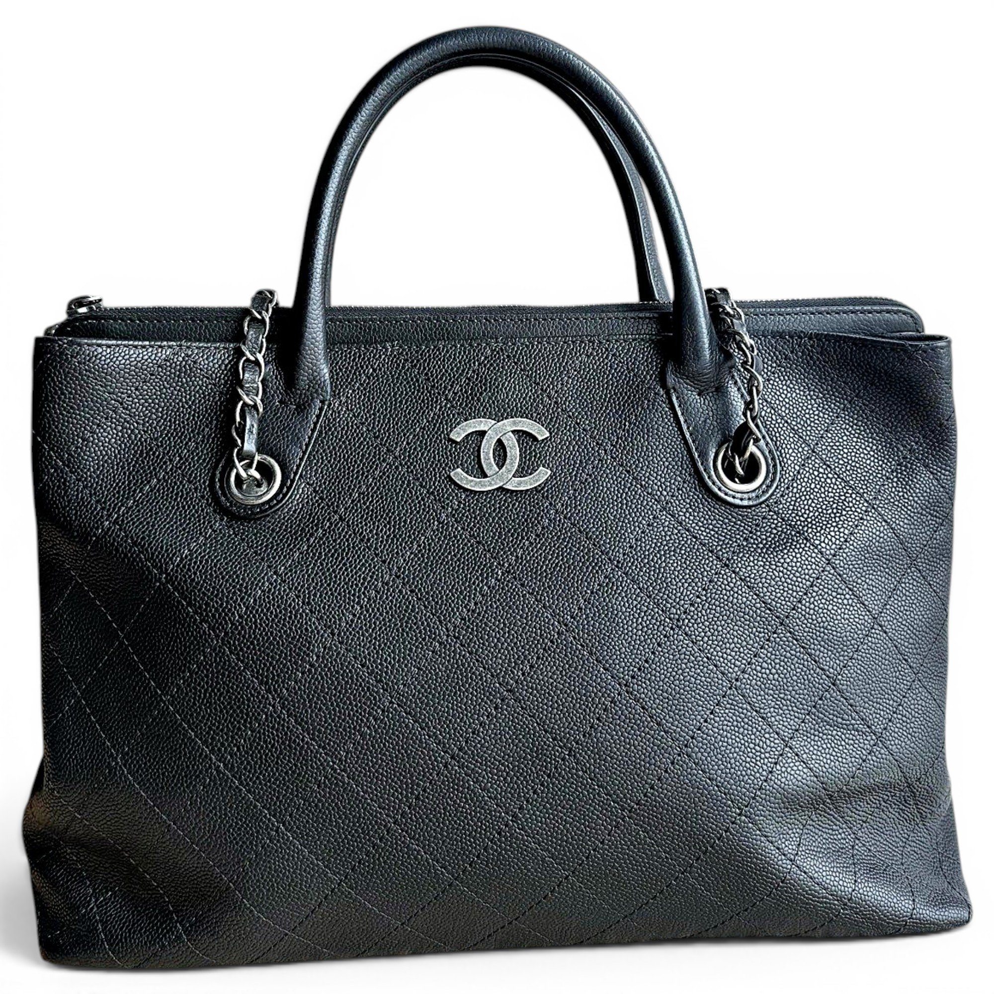 Leather tote