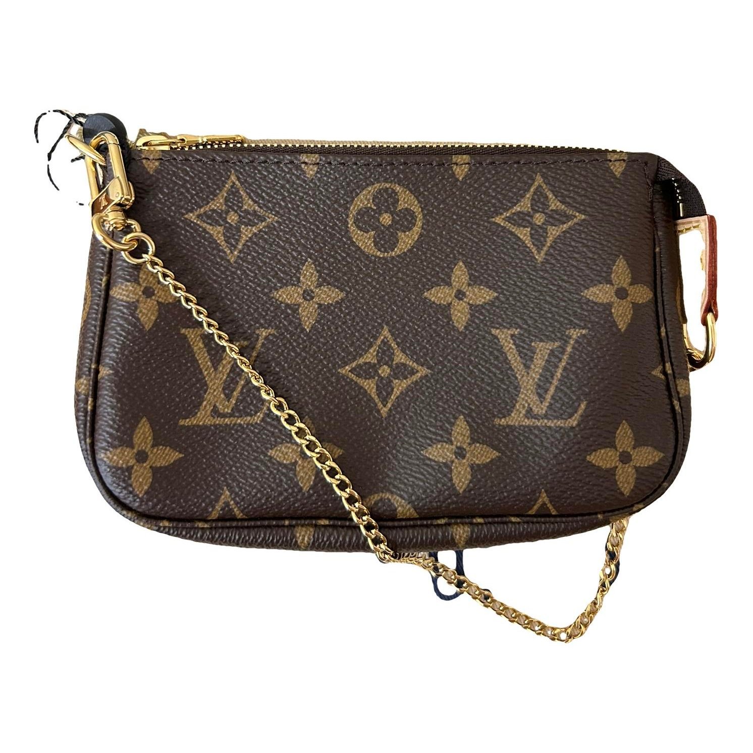 Leather clutch bag