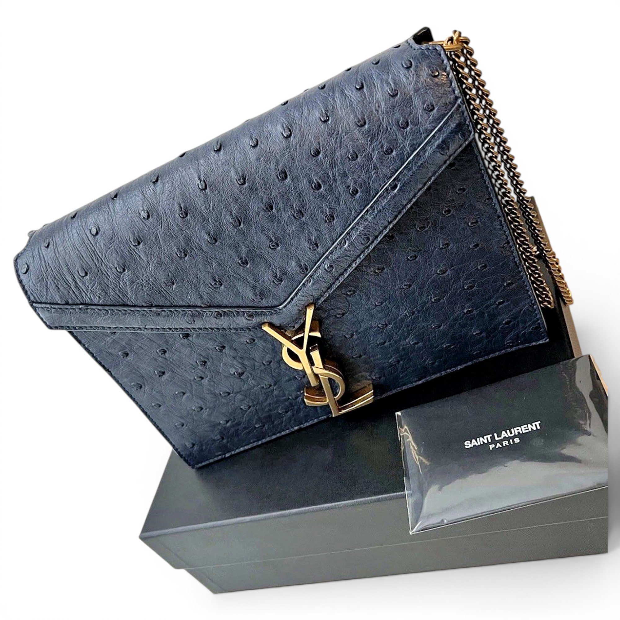 Ostrich crossbody bag