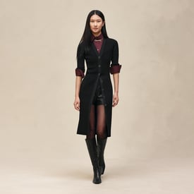 Mid-length buttoned dress
