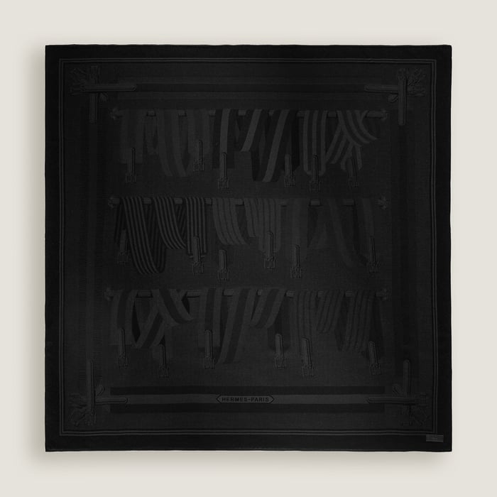 Noir Les Sangles Scarf 115