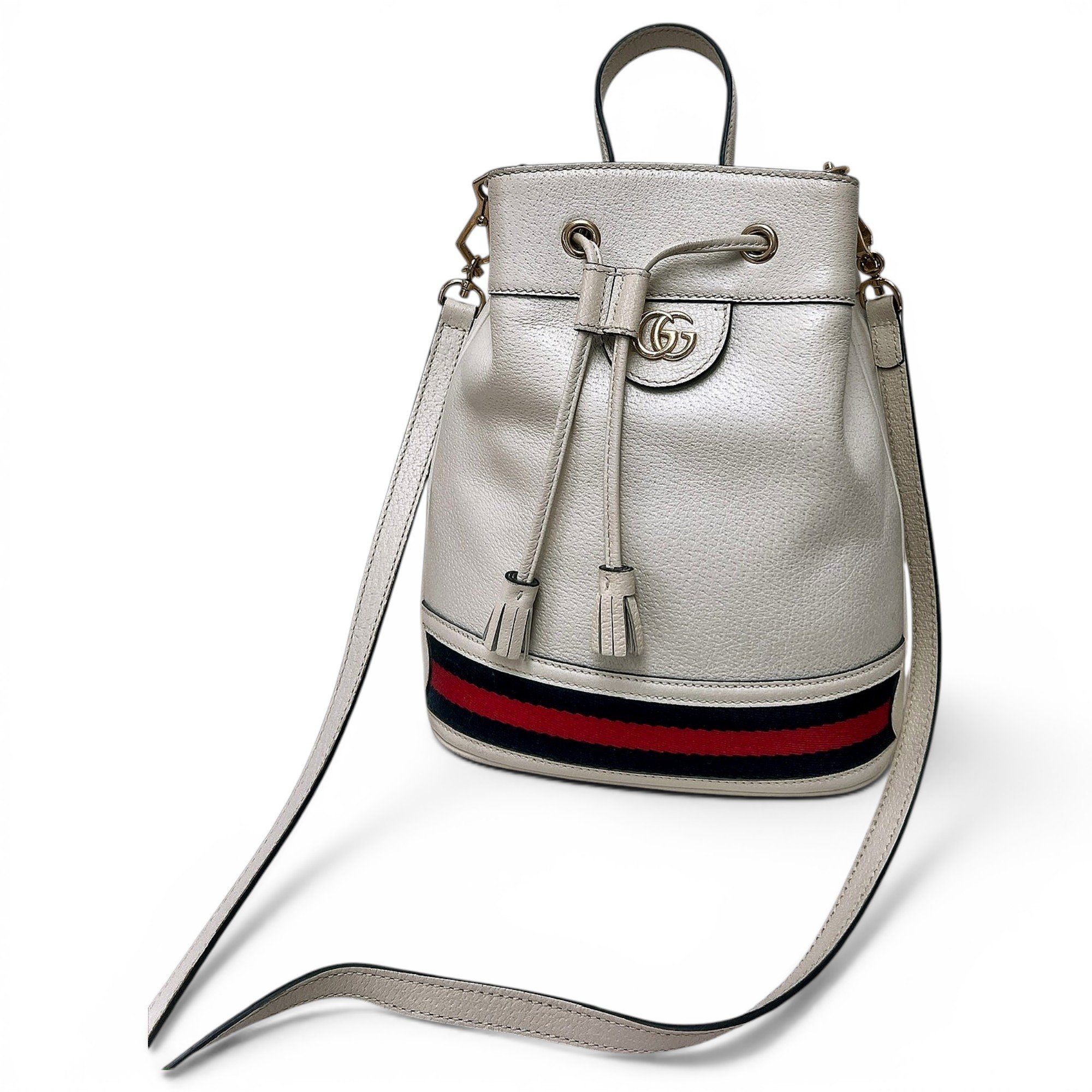 Ophidia Bucket leather crossbody bag