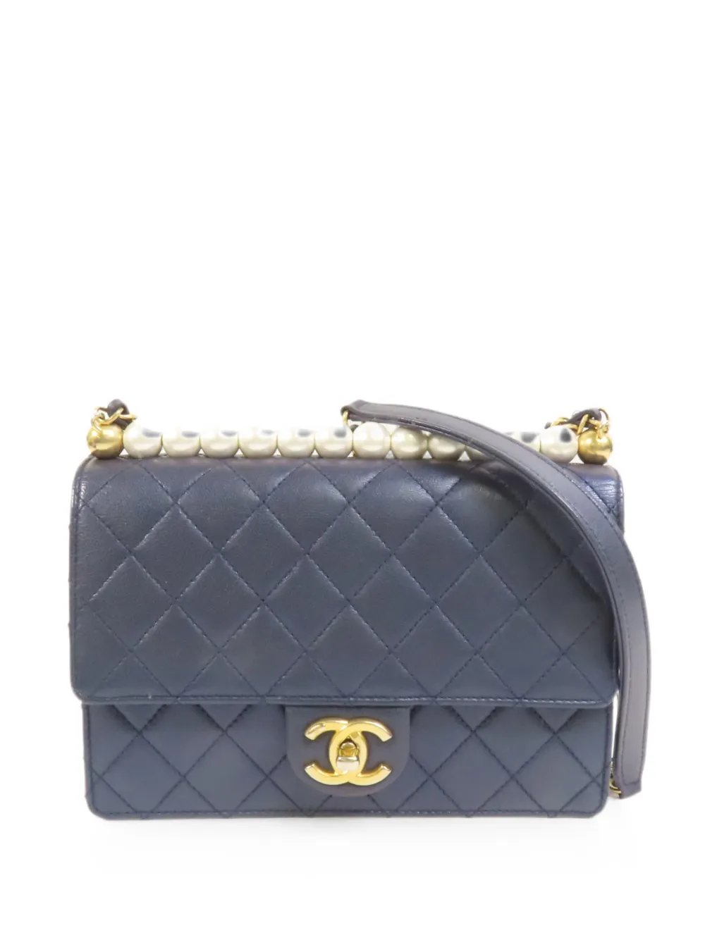 CC turn-lock shoulder bag