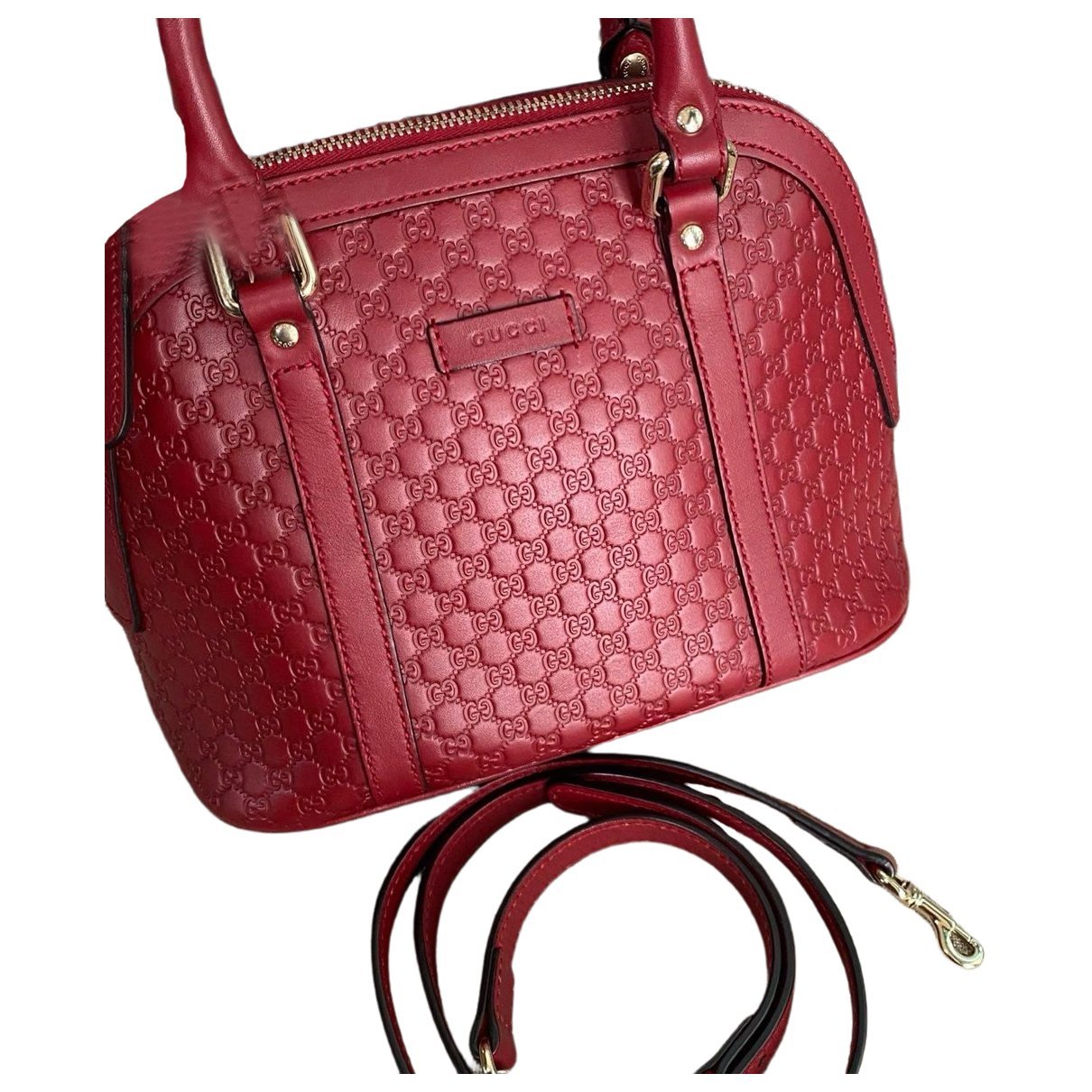 Dôme leather handbag