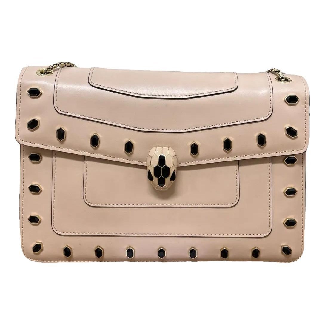 Serpenti leather handbag