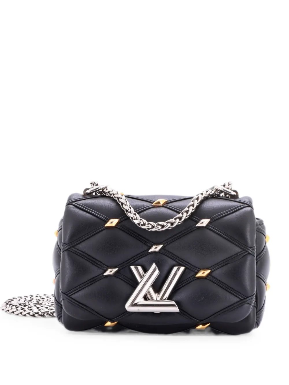 Pico GO-14 Handbag Studded Malletage Leather shoulder bag