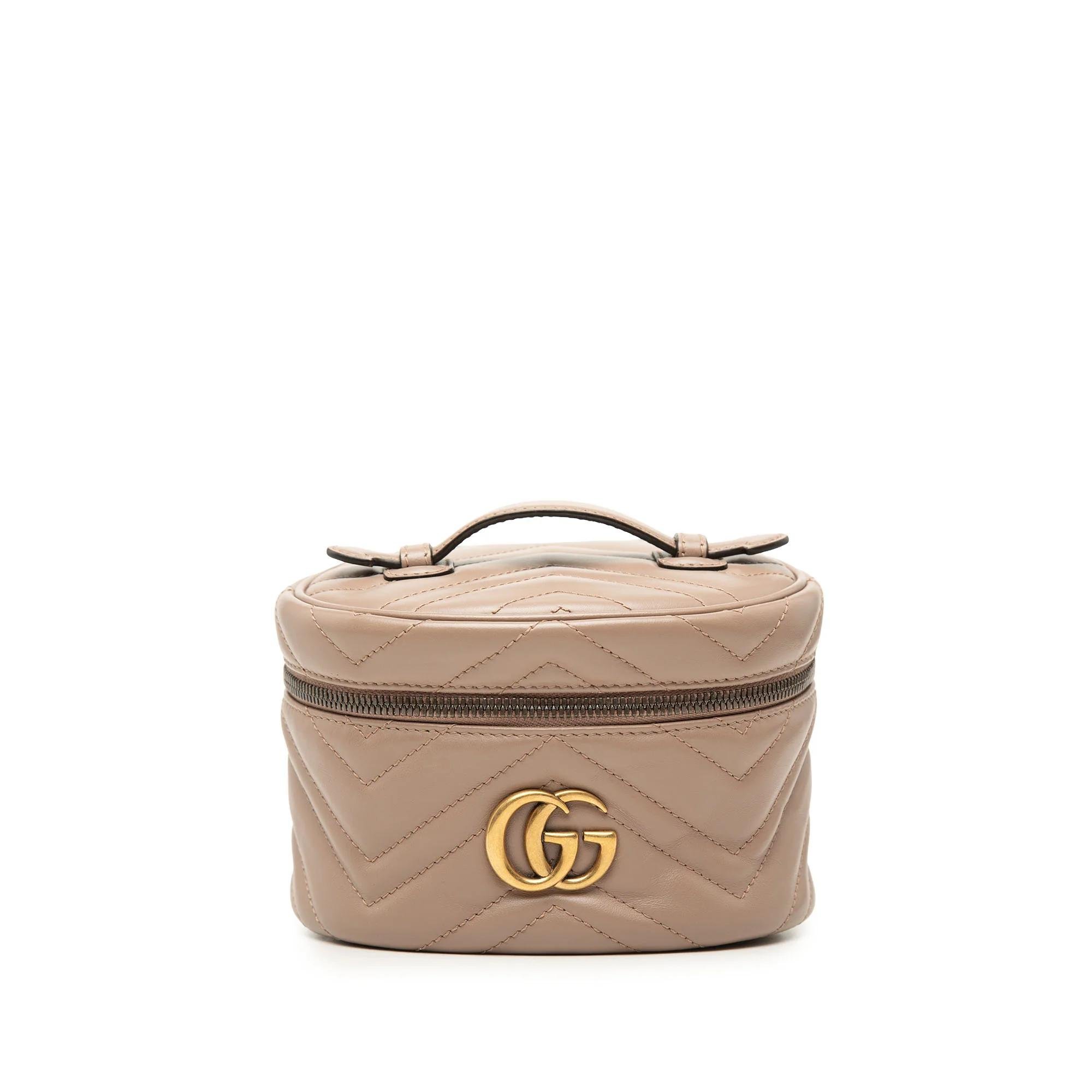 GG Marmont Round leather mini bag