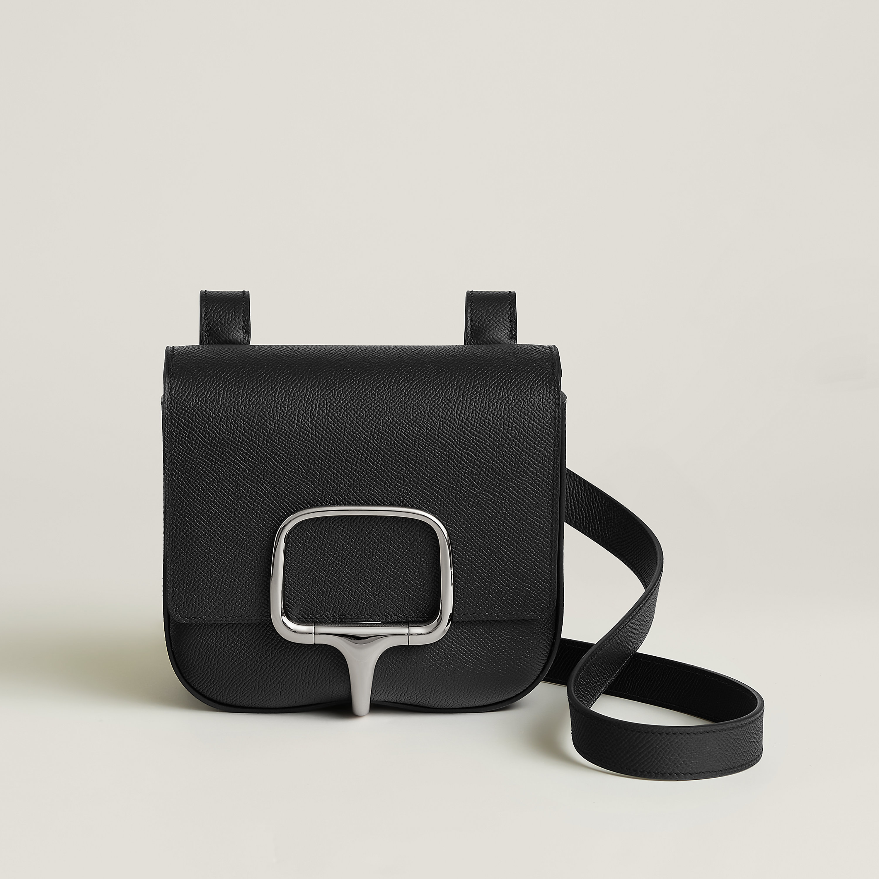 Hermès Della Cavalleria mini II calfskin Noir