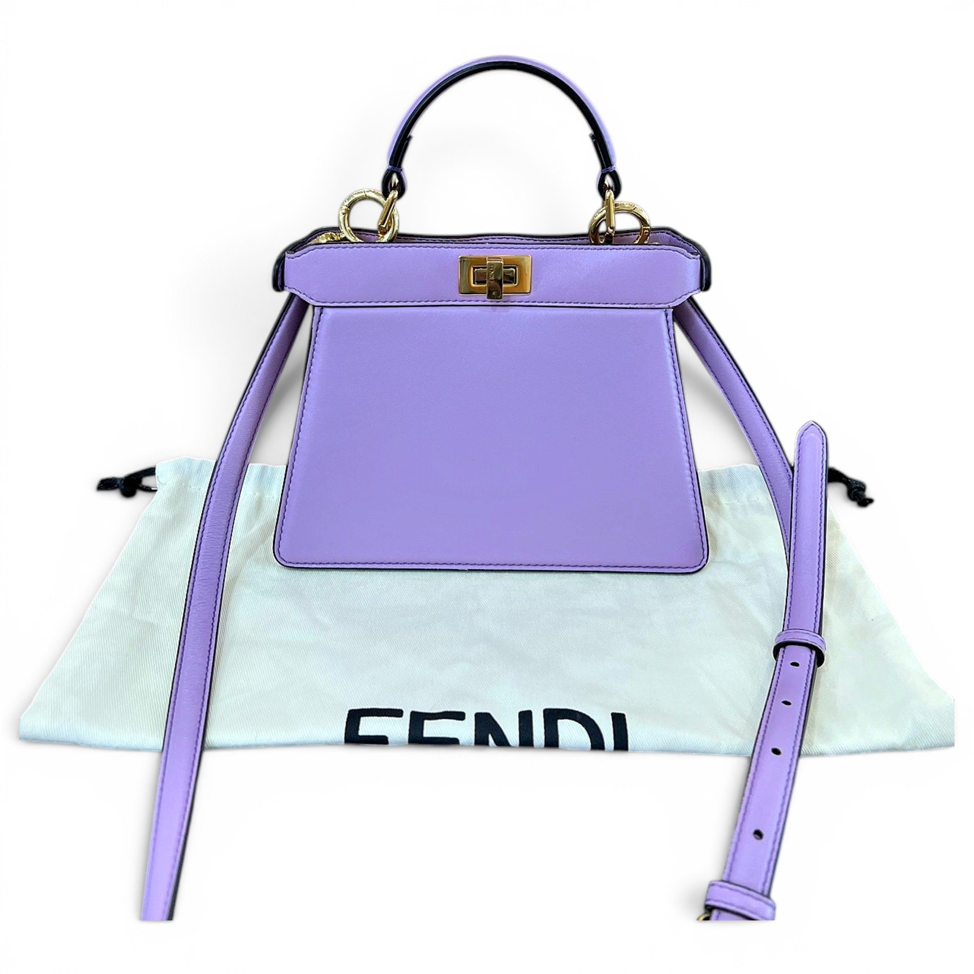 Peekaboo leather handbag
