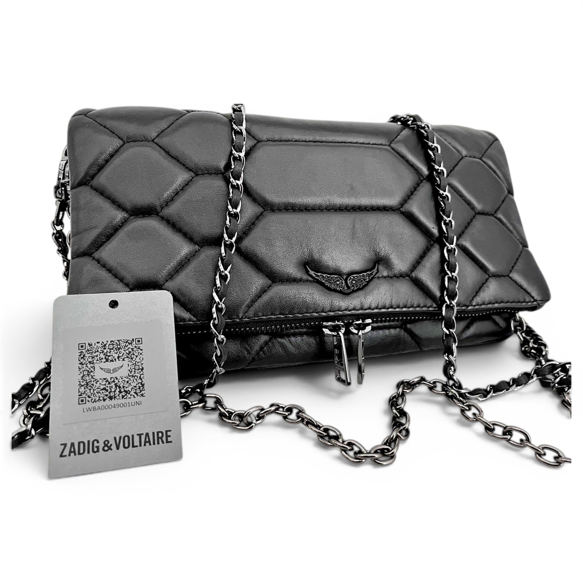 Rock leather crossbody bag