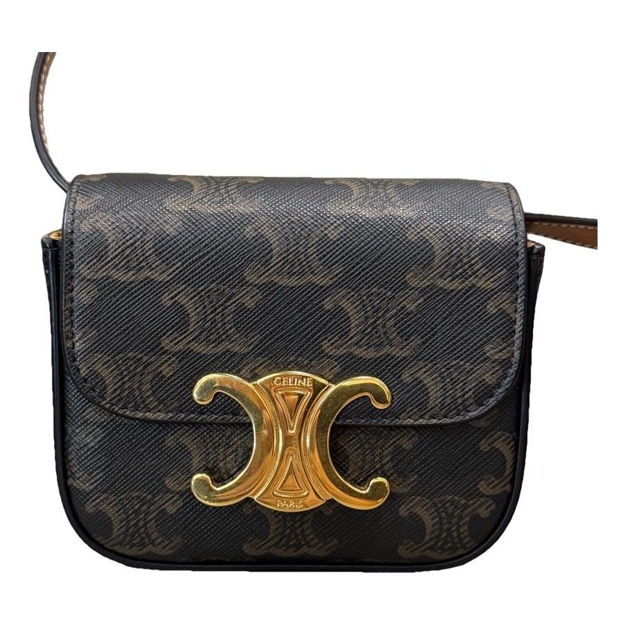 Triomphe leather handbag