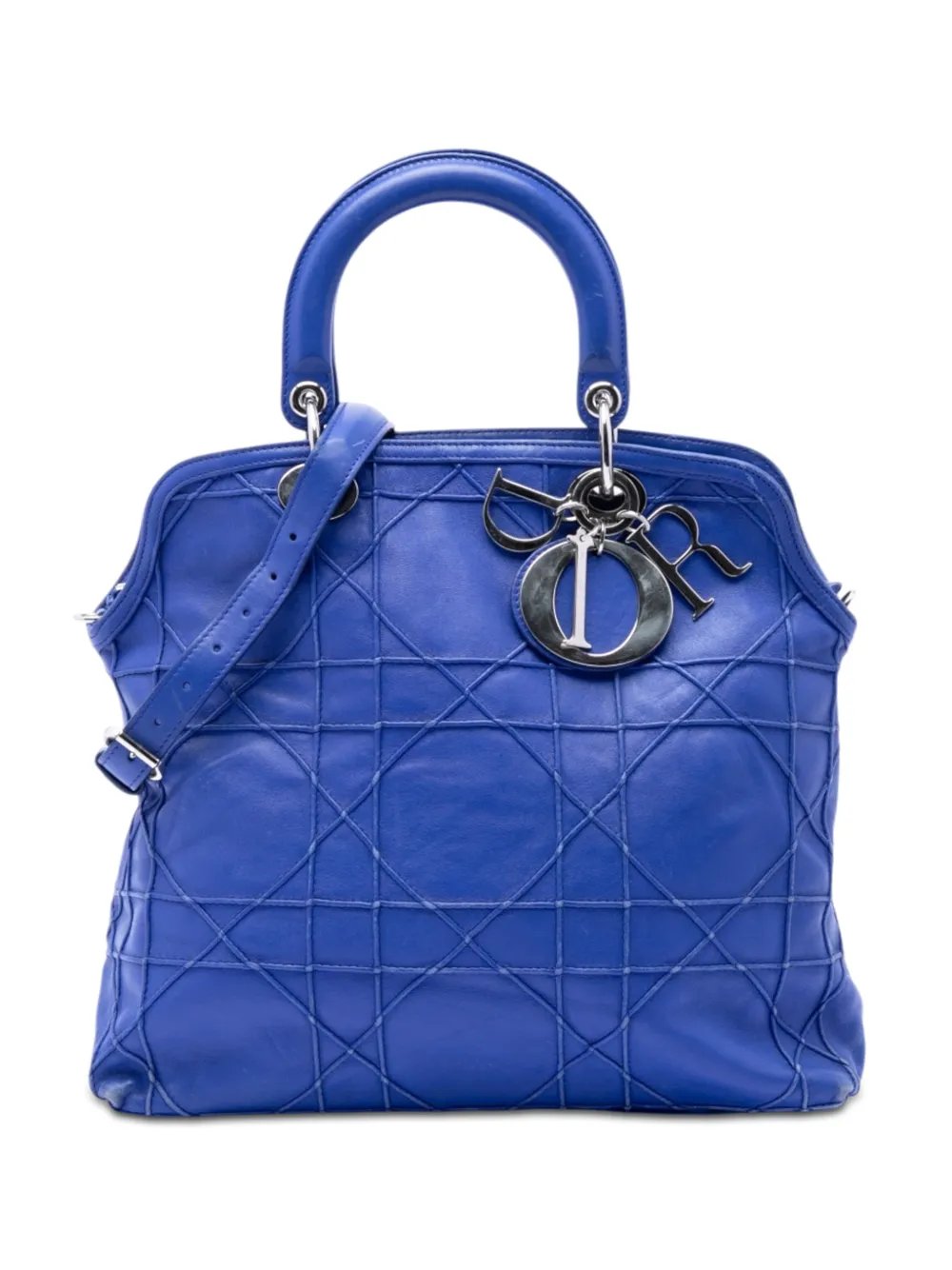2013 Medium Lambskin Cannage Polochon Granville satchel
