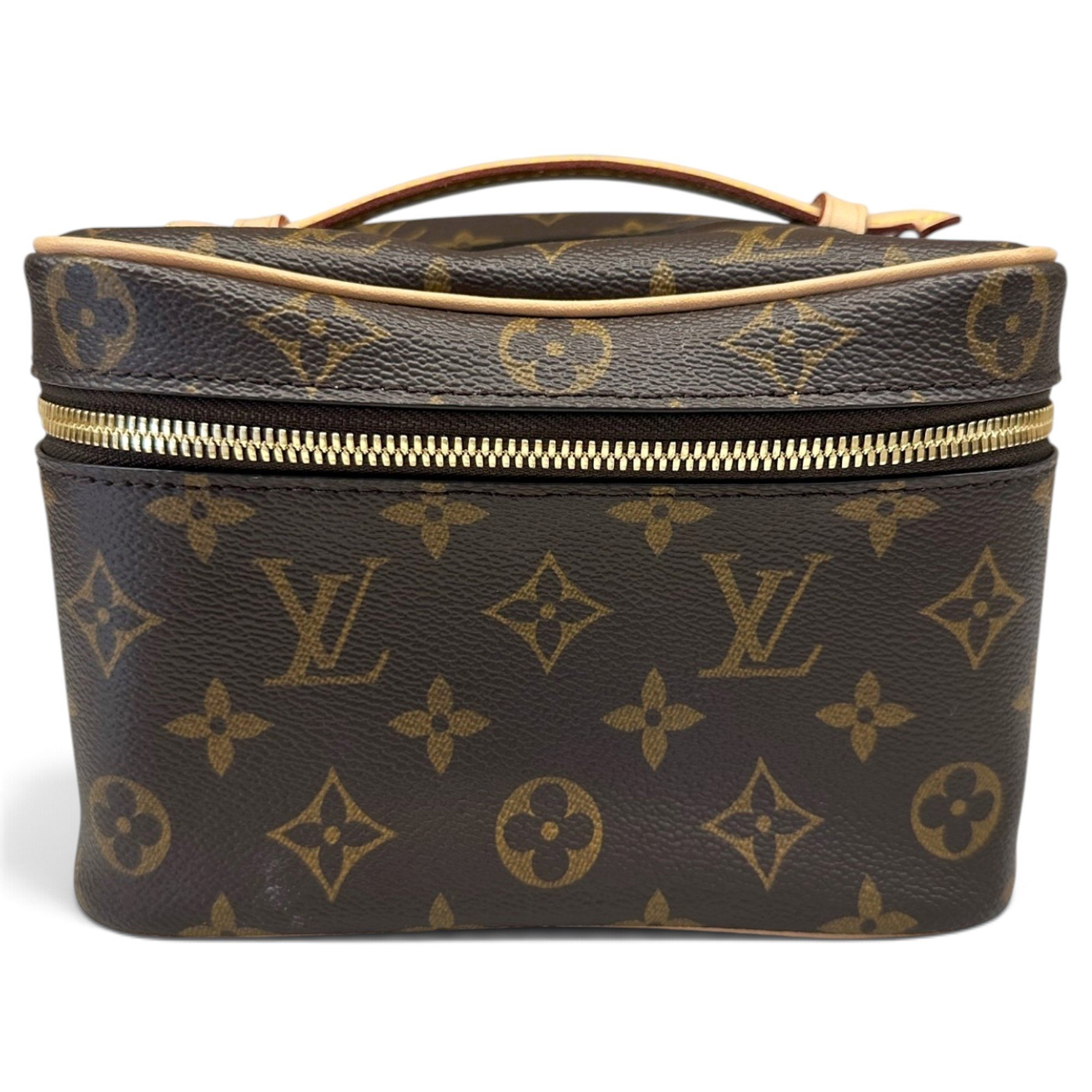 Vanity leather handbag