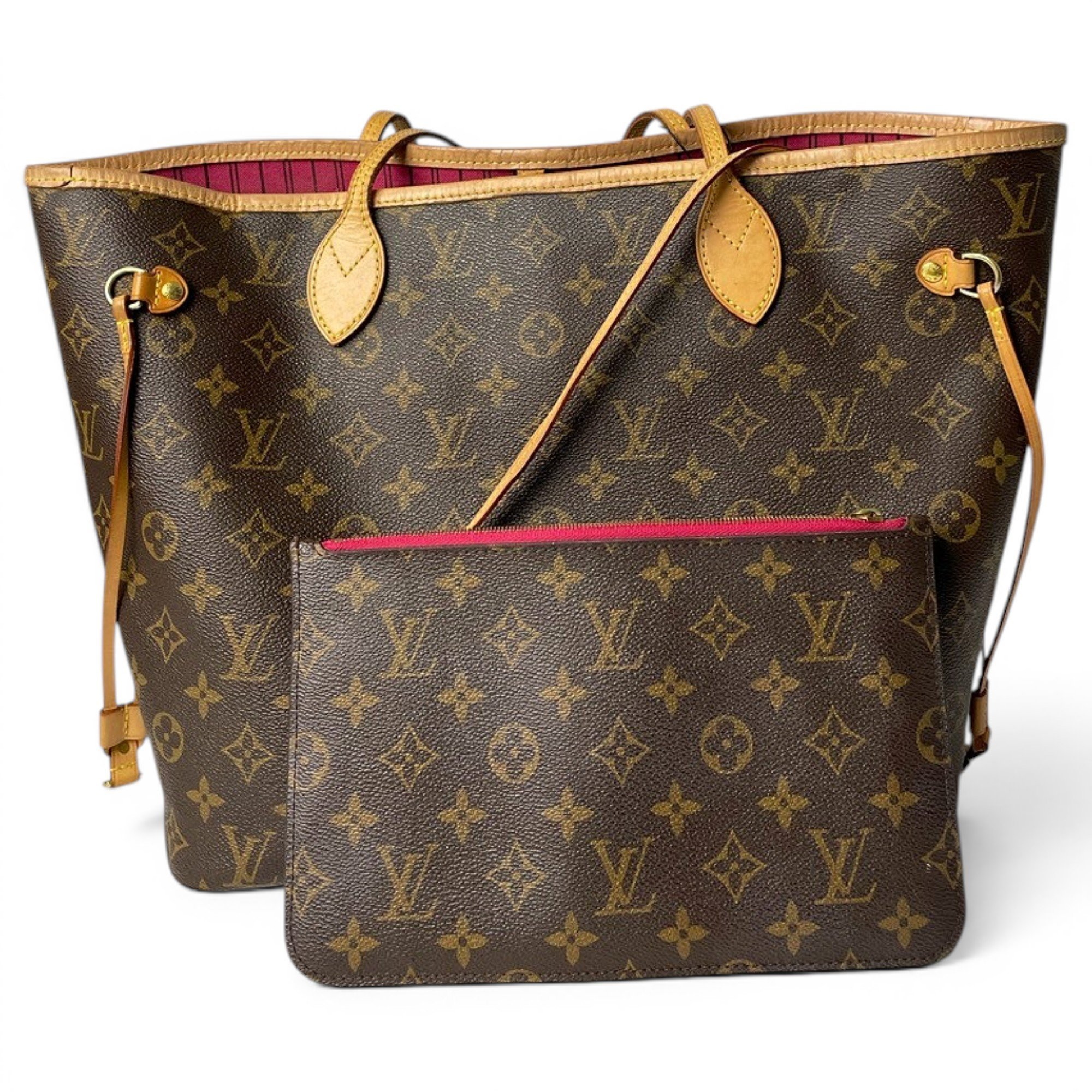 Louis Vuitton Neverfull leather tote