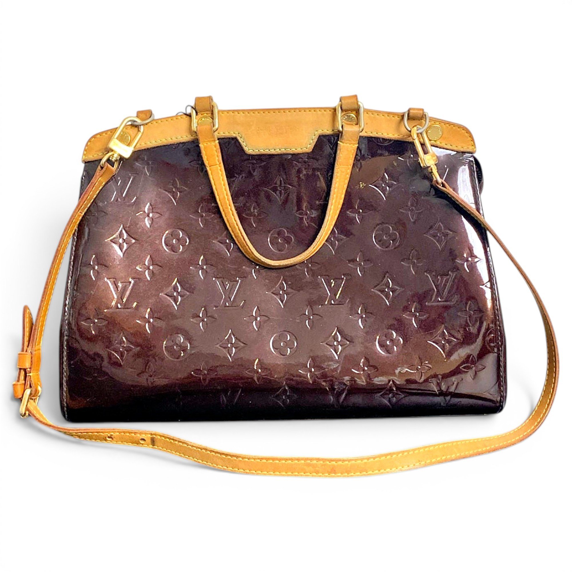 Bréa patent leather handbag