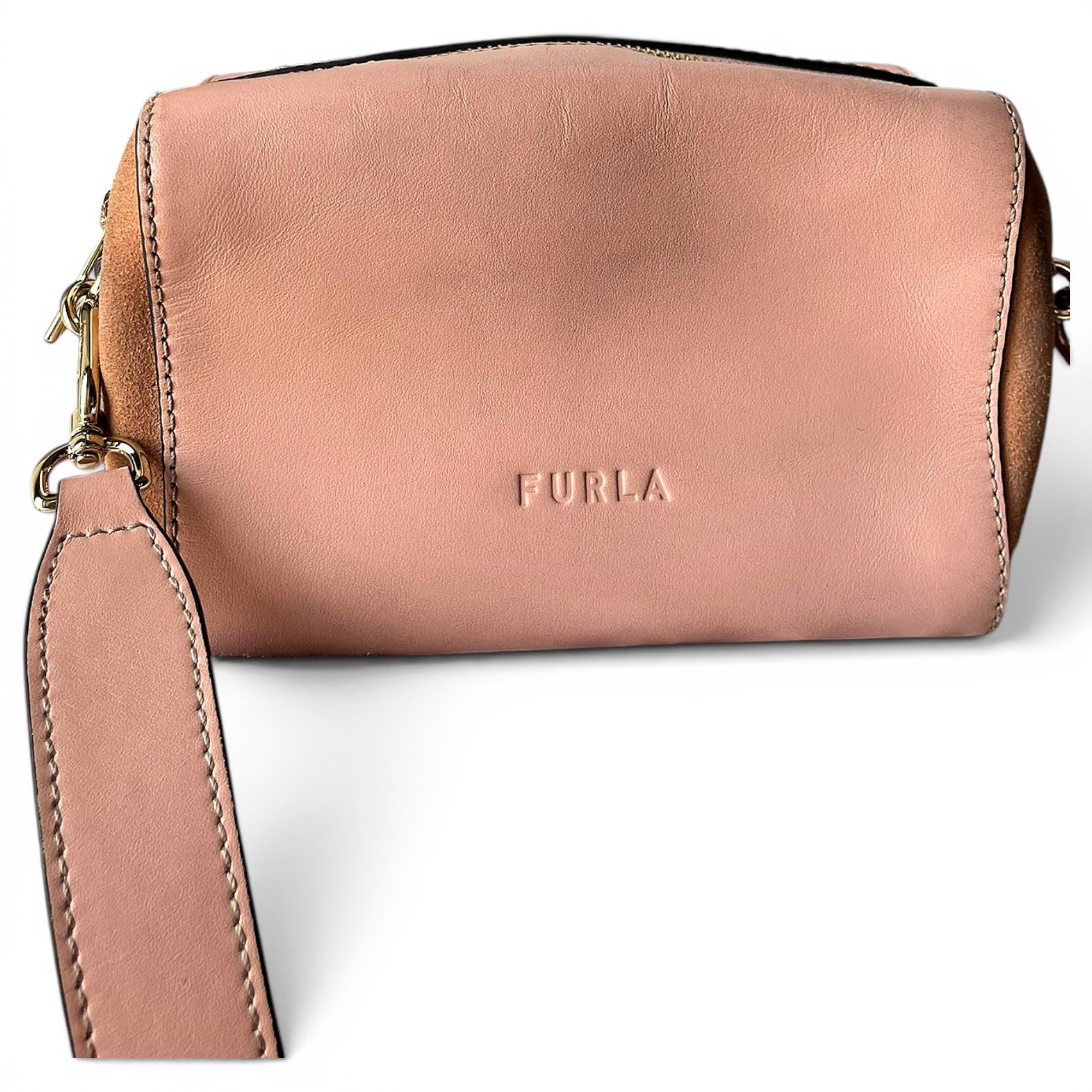 Leather clutch bag