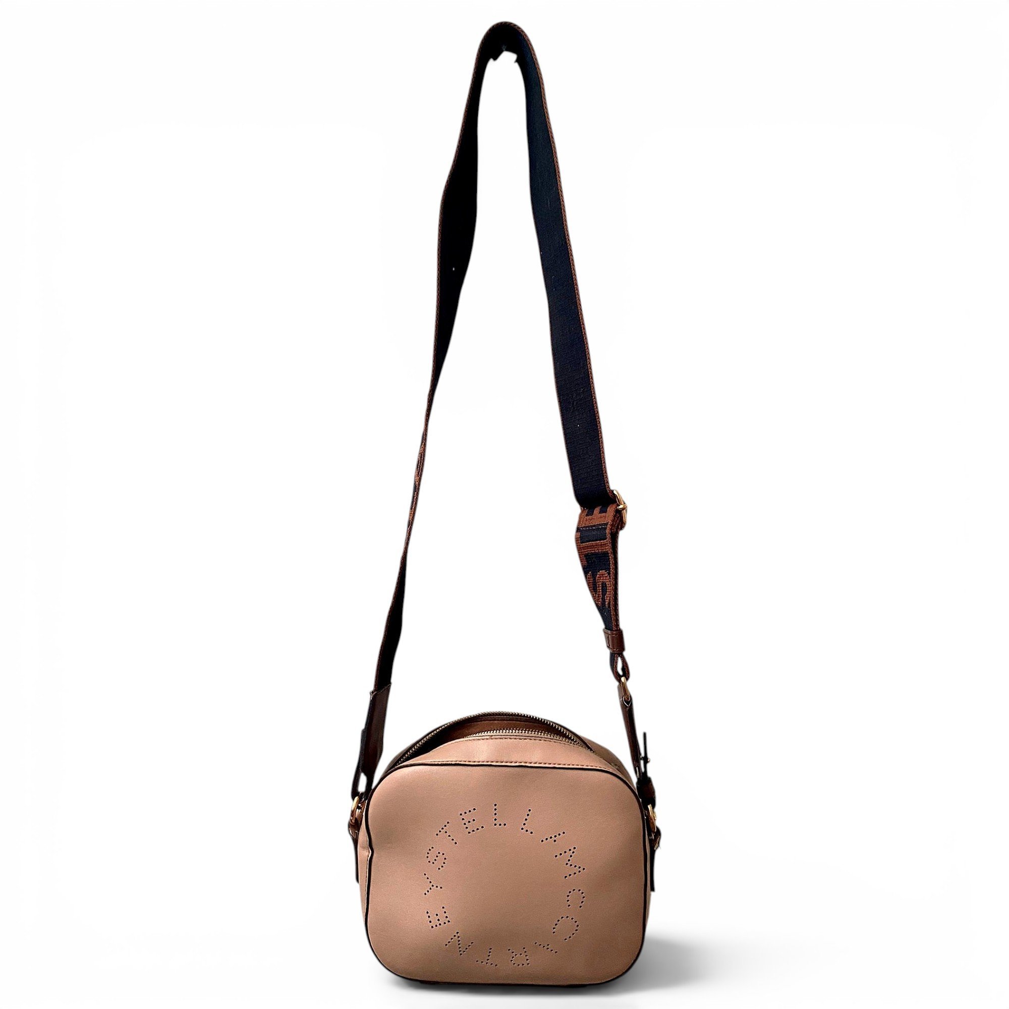 Logo vegan leather crossbody bag