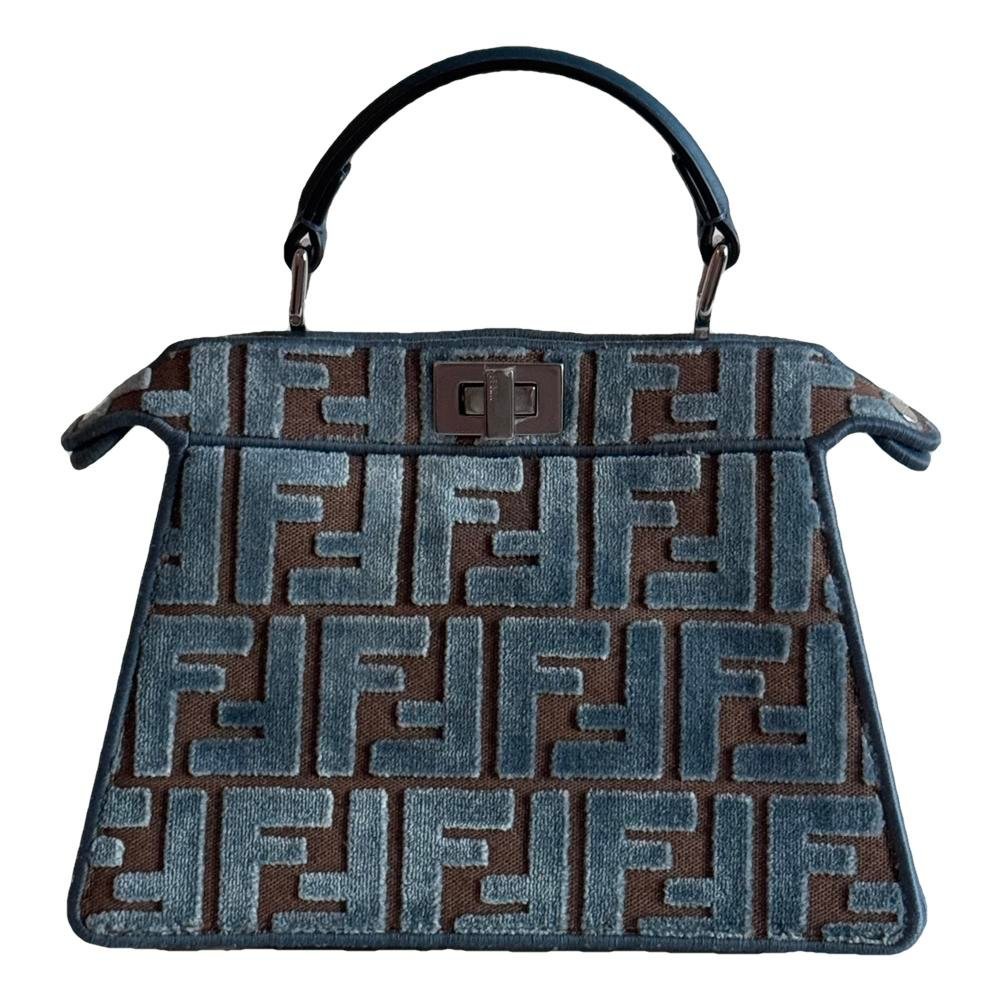Peekaboo IseeU velvet handbag